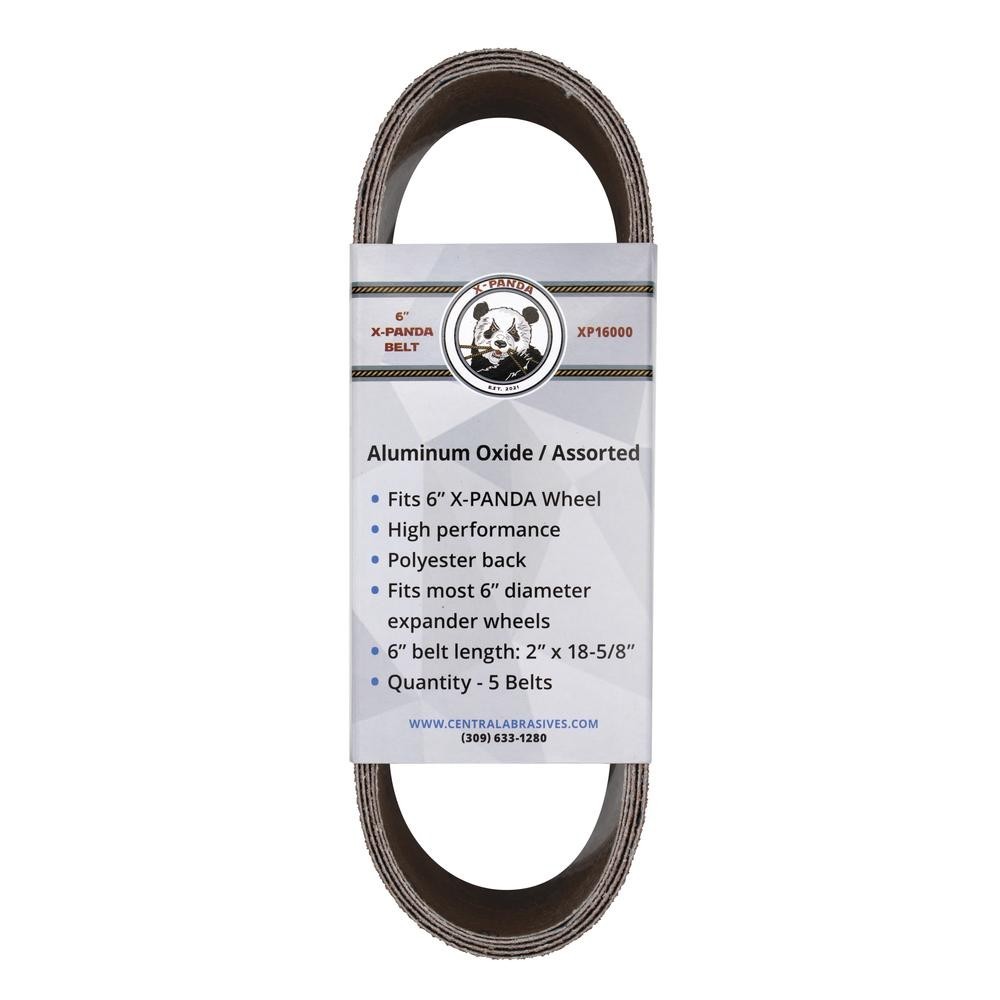 6" Expander Wheel w/Steel Safety Guard by X-Panda + 5 Extra Belts