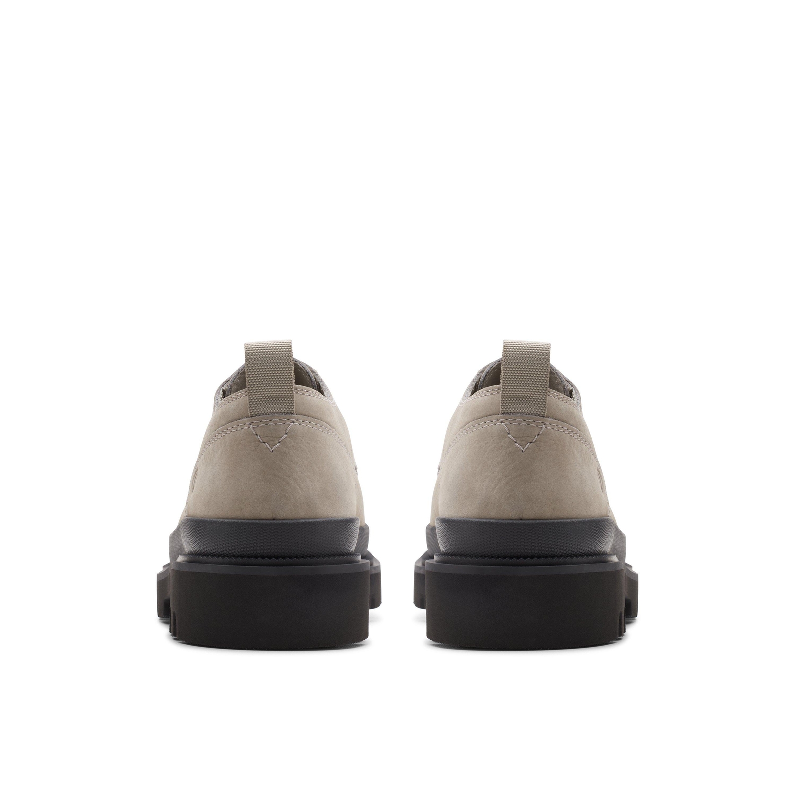 Clarks Mens Badell Lace Grey Leather Dress Shoes