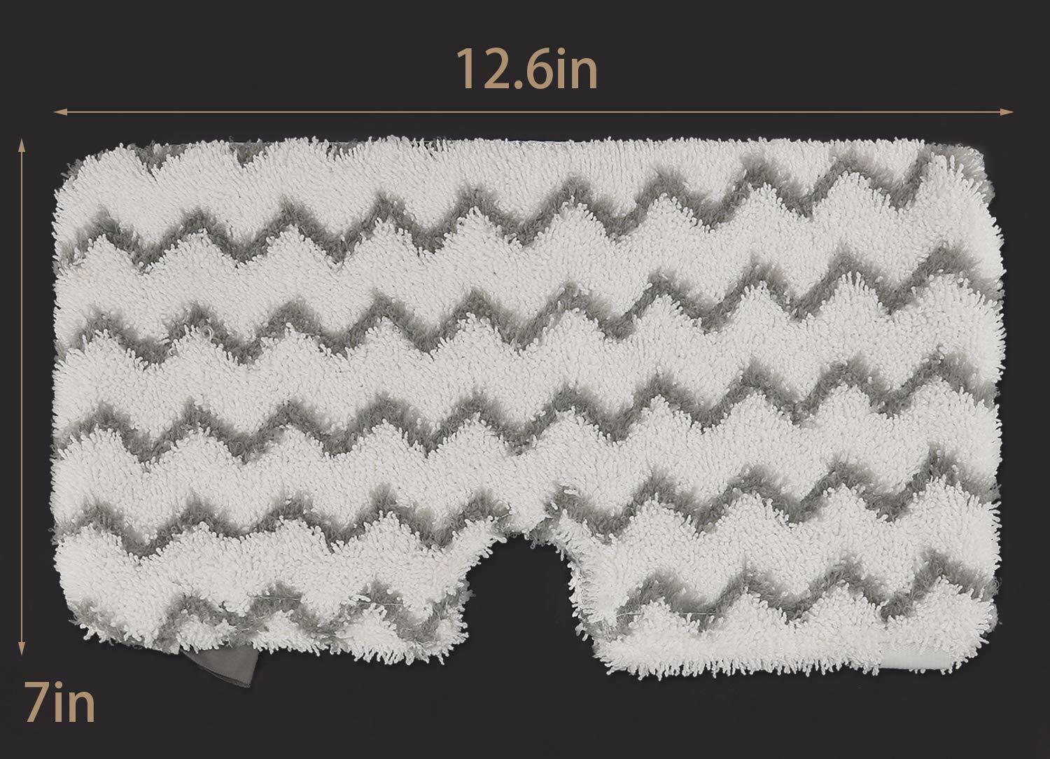 3 Pk Steam Mop Pad with Scrub Strips Microfiber Replacement Pad Refill for Shark