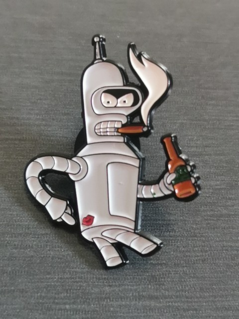 FUTURAMA BENDER FRY PLANET EXPRESS pin Badge Patch New High Quality