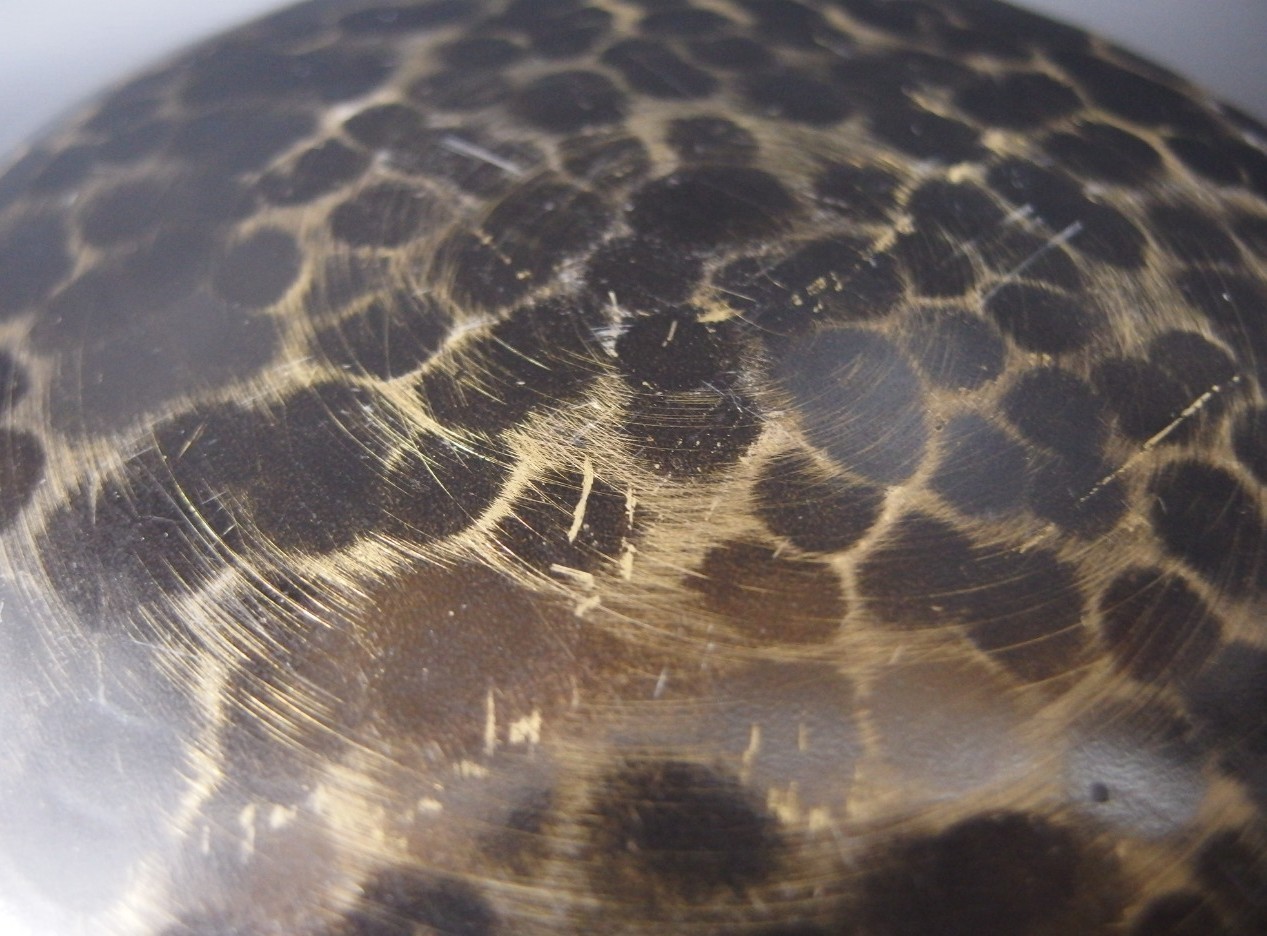 or2606 JAPANESE BUDDHIST SINGING BOWL ORIN 22.9cm / 9inch Width HANDMADE VINTAGE