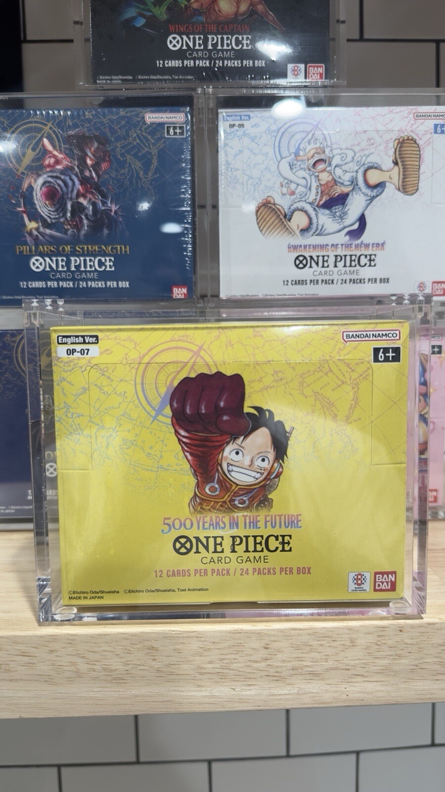 One Piece Booster Box Acrylic Case Magnetic Lid - UV Resistant - US seller