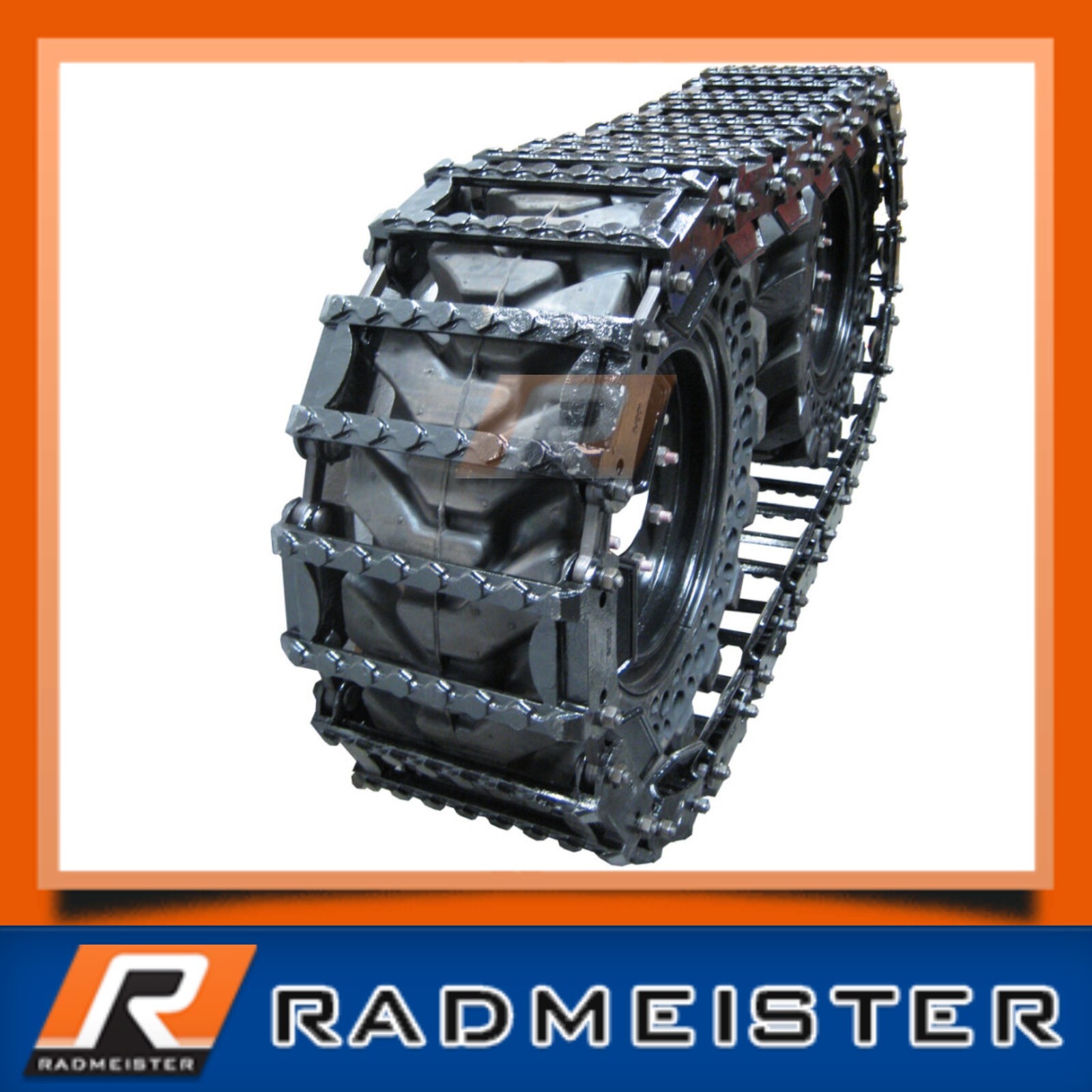 Skid Steer Steel Over the Tire OTT Tracks 12" for use on 12x16.5 Tires
