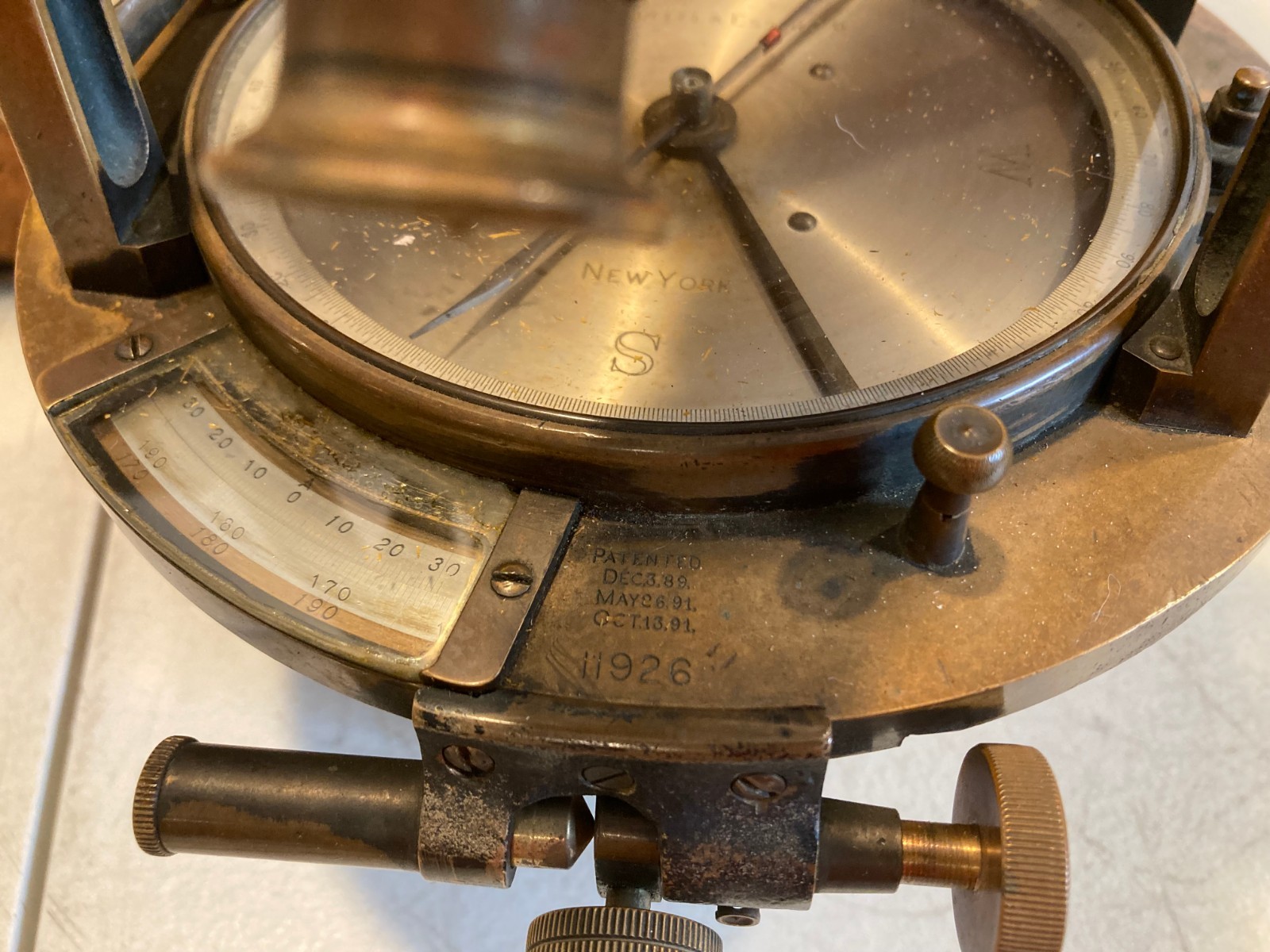 1906 KEUFFEL & ESSER SURVEYOR TRANSIT THEODOLITE ORIGINAL BOX