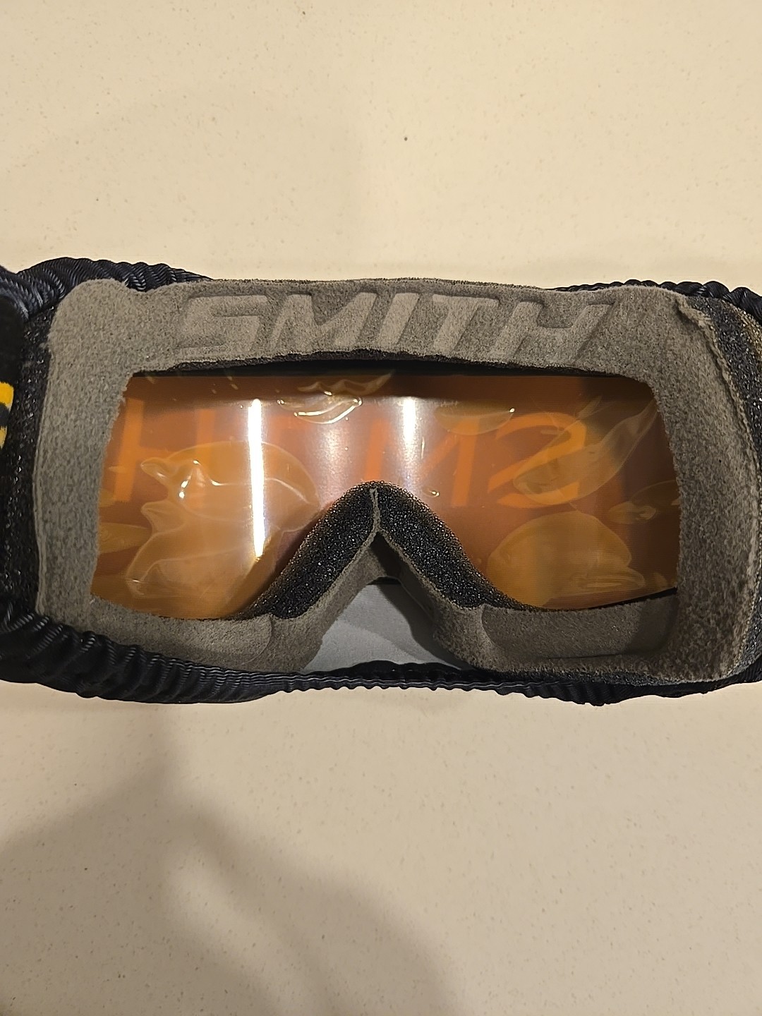 New Smith 4D Mag Gold Bar Goggle Chromapop Storm Rose Flash Lens Yellow