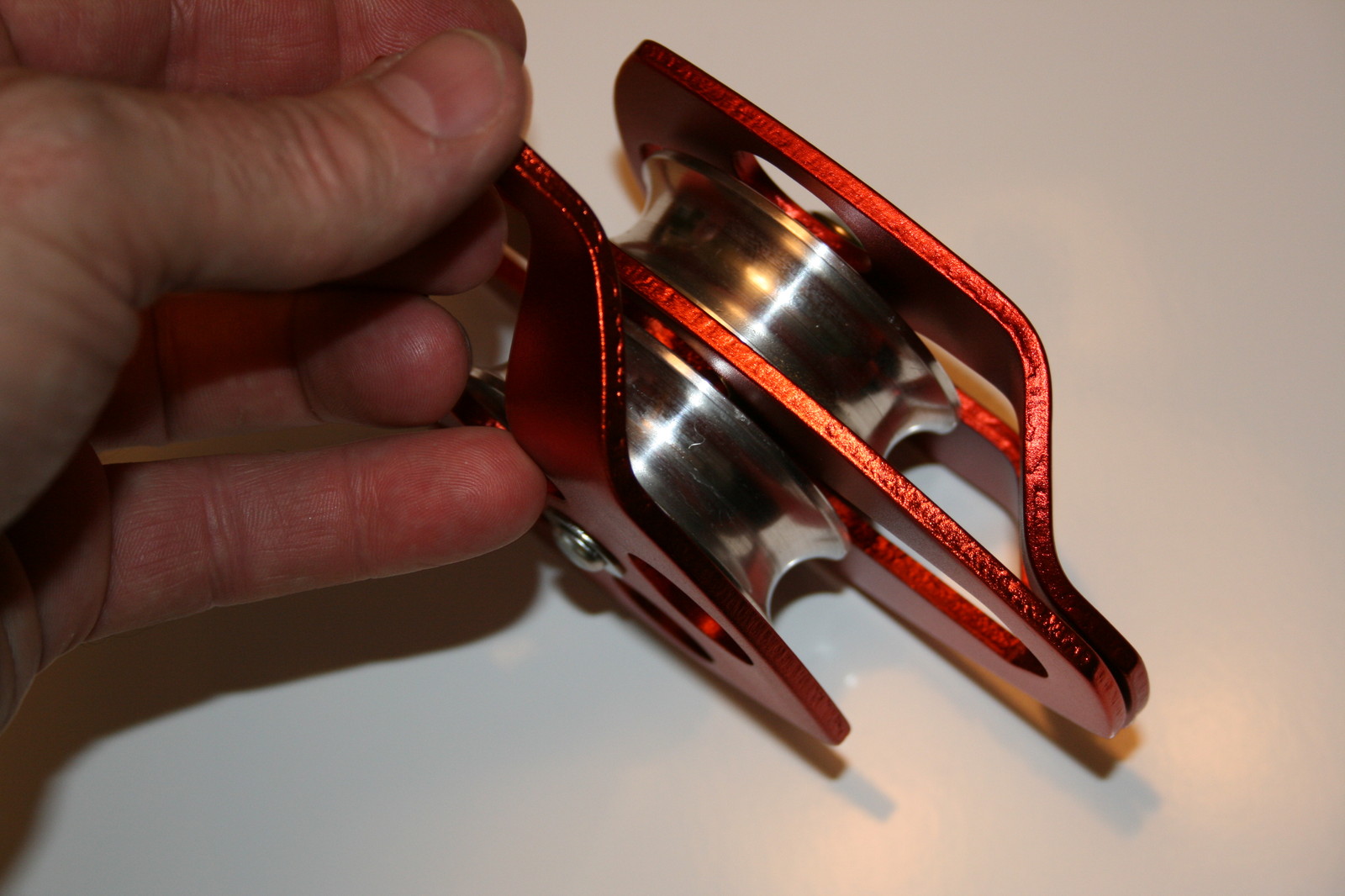 Large Aluminum Twin sheave Rope Pulley will take 5/8 Rope