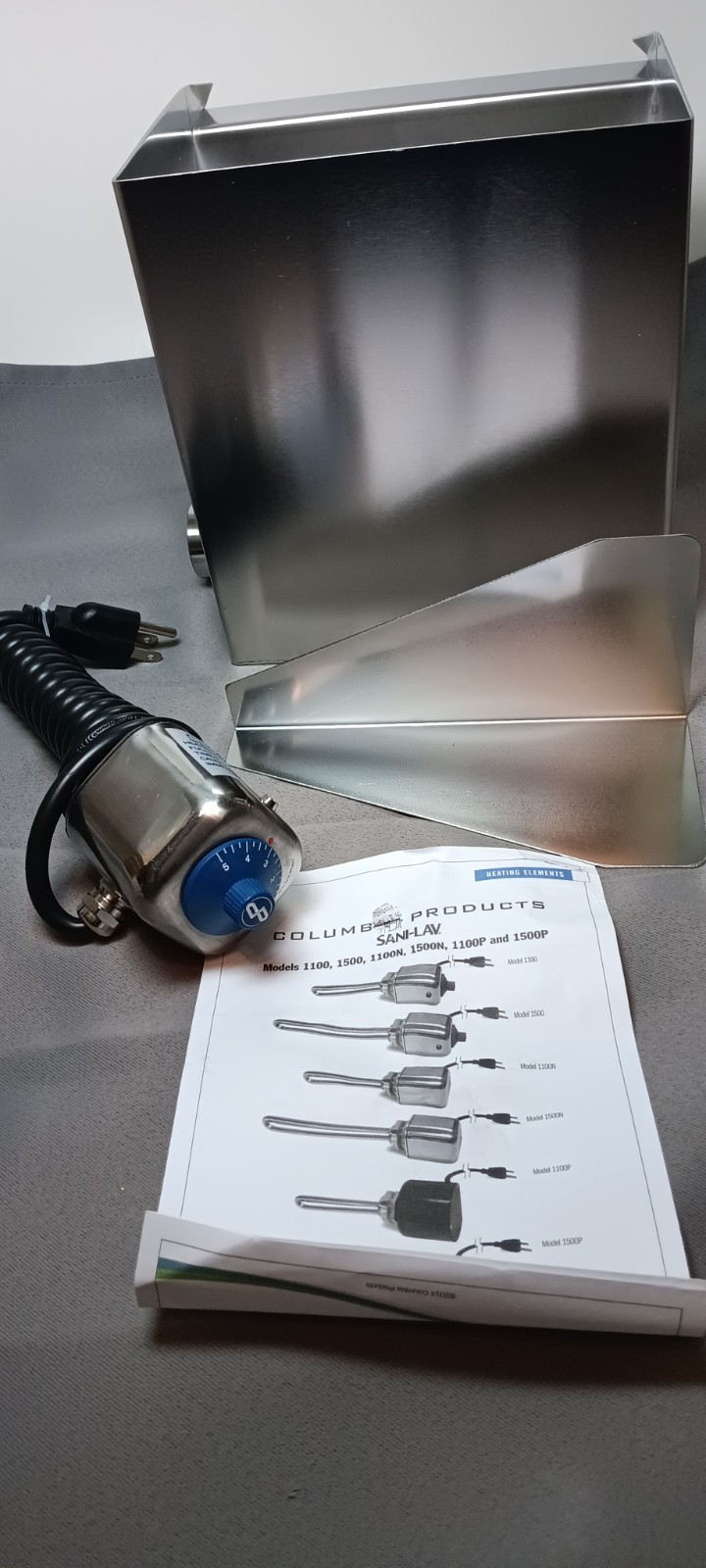 Columbia Sani-Lav Model 558 Knife Sterilizer Stainless Steel Cabinet, New in box