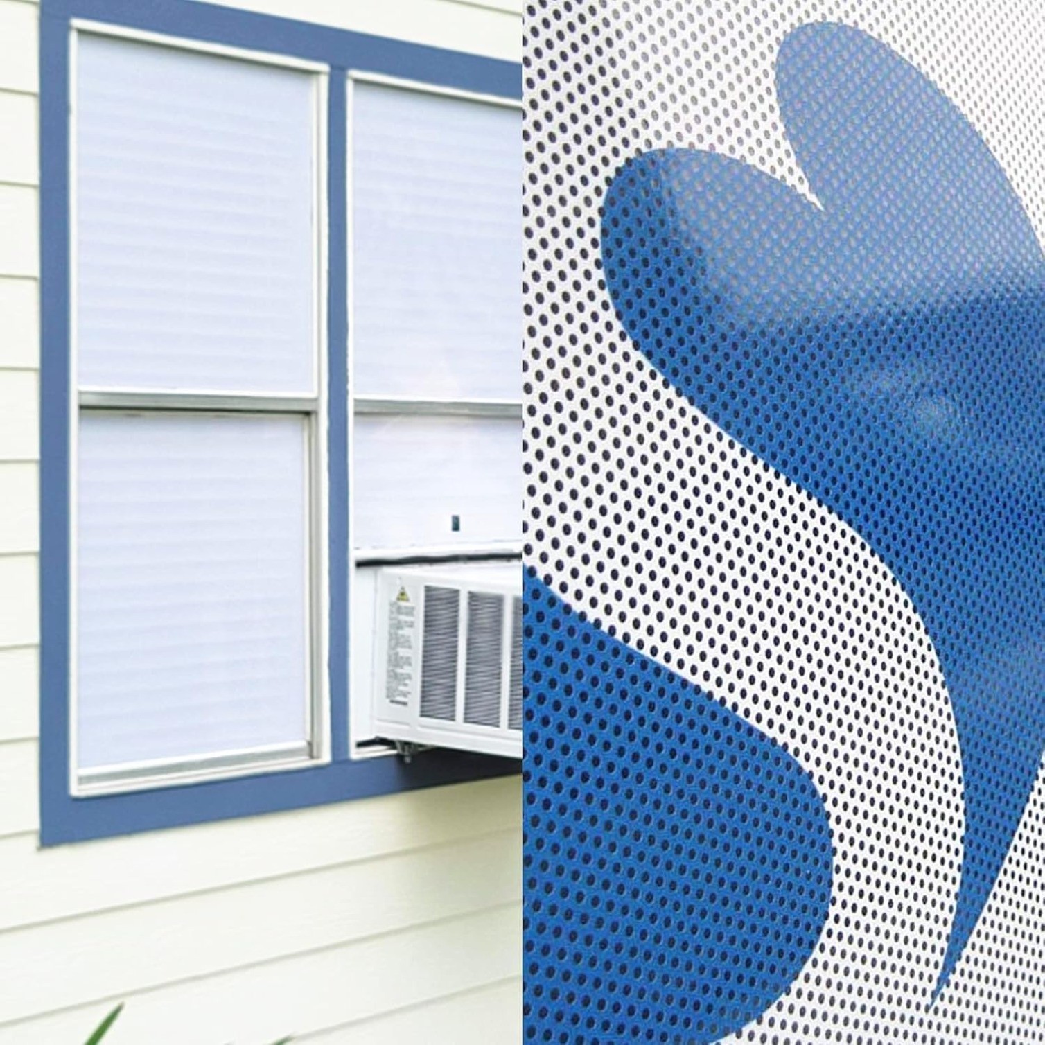 24x78 In 2 Sides OneWay Perforated Black Vinyl Privacy Adhesive Glass Wrap Roll