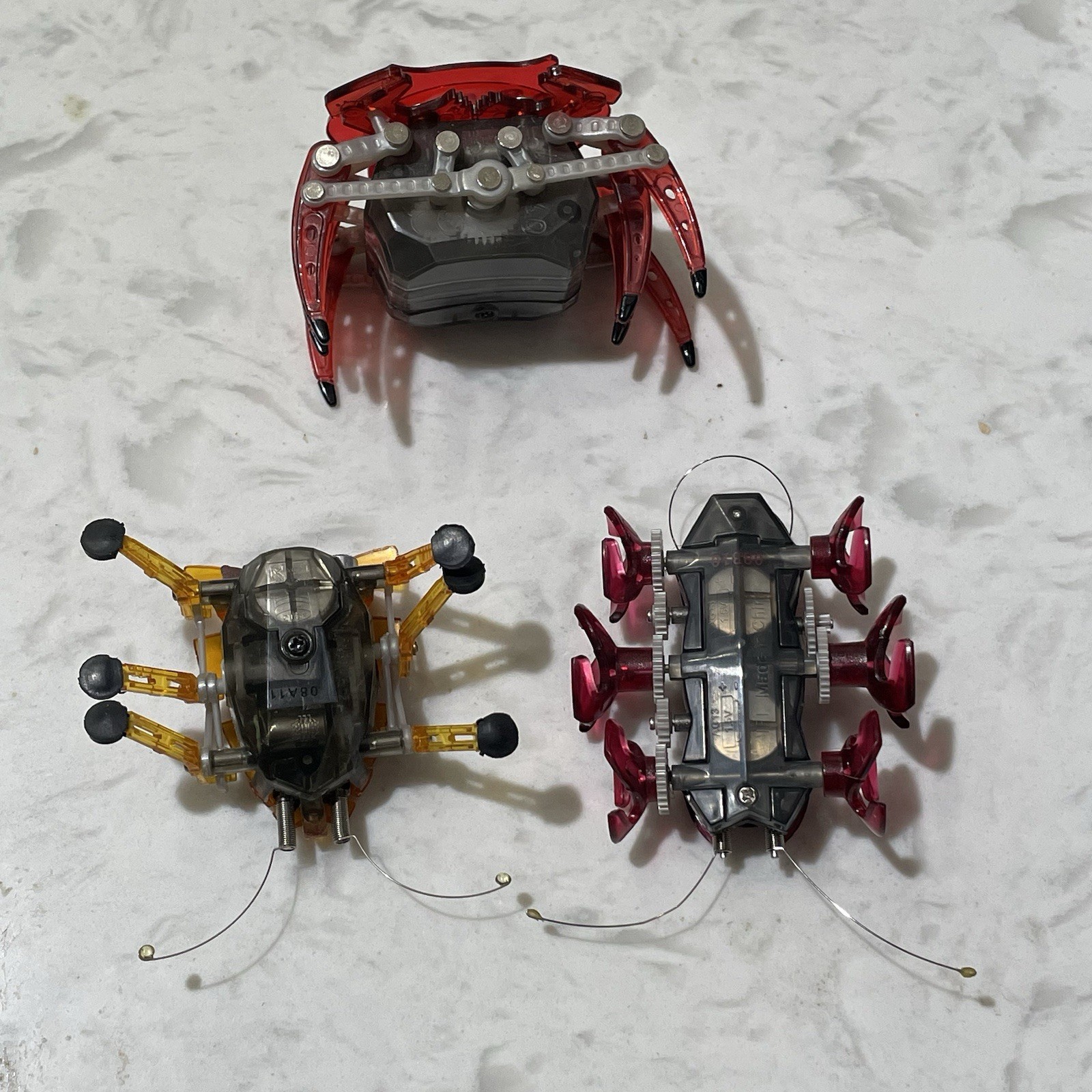 Hexbug Micro Robotic Creatures Lot Of 3 Bug, Fire Ant & Crab Tested And Work