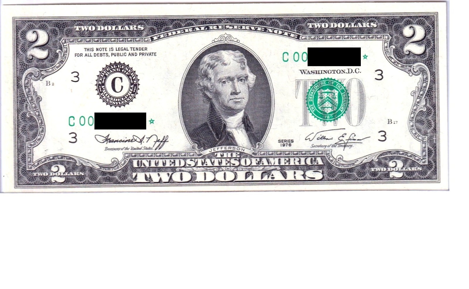1976 $2 FEDERAL RESERVE STAR NOTE ✪ UNCIRCULATED ✪ CONSECUTIVE QTY BILL◢TRUSTED◣