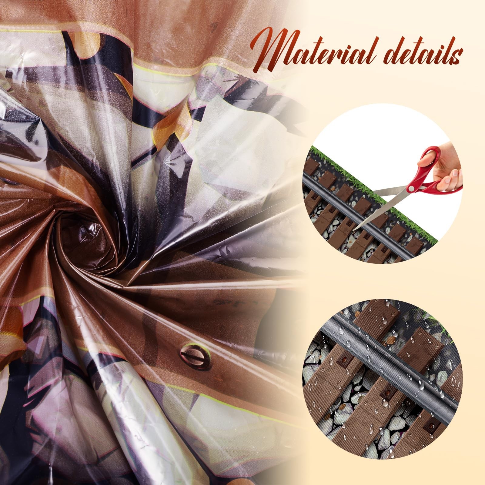 3 Pcs Train Birthday Party Decorations Express Train Backdrop Railroad Aisle ...