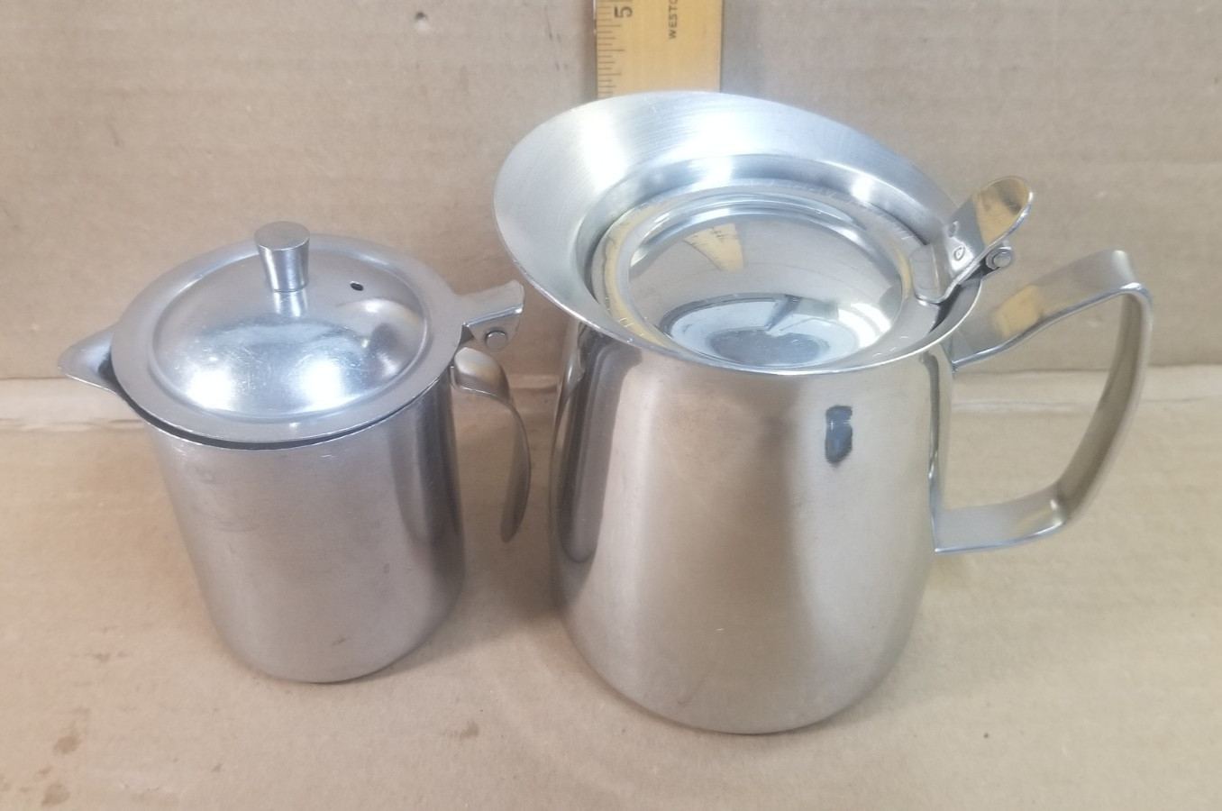 3 POLAR 133 HALCO S-202 Stainless Steel Creamer Cups