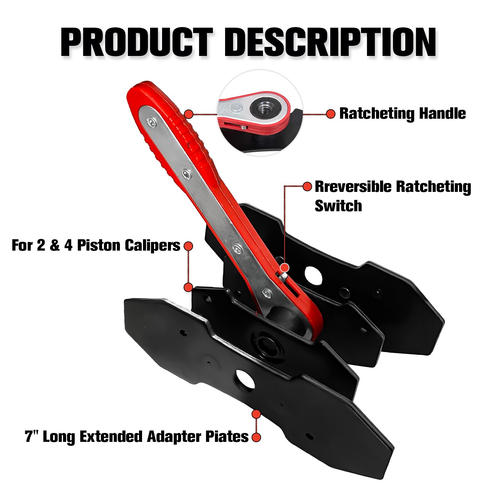 Brake Caliper Compression Tool,Caliper Piston Compressor Tool