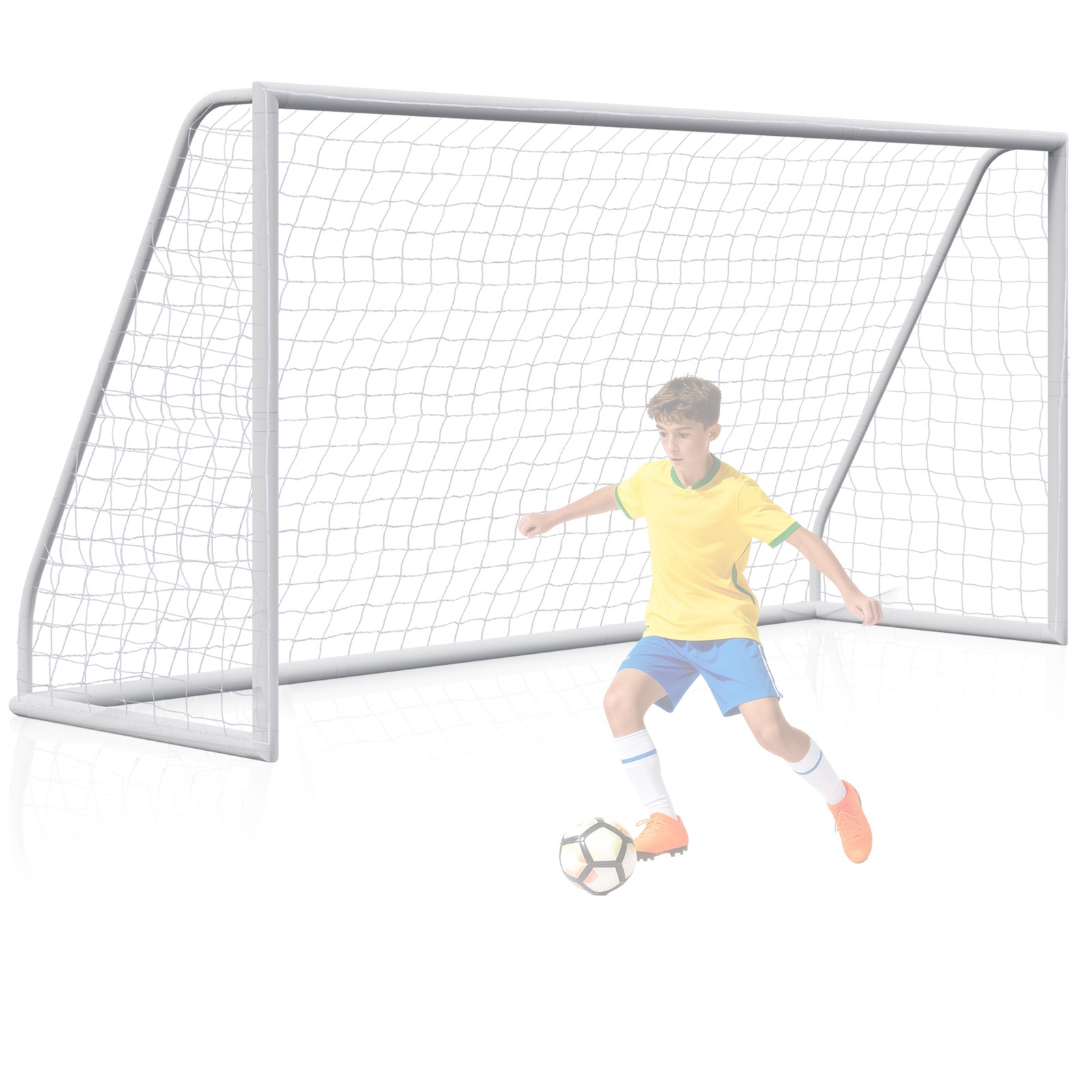 Portable Soccer Goal for Backyard 12x6FT Adults Soccer Net PVC Frame w/Carry Bag