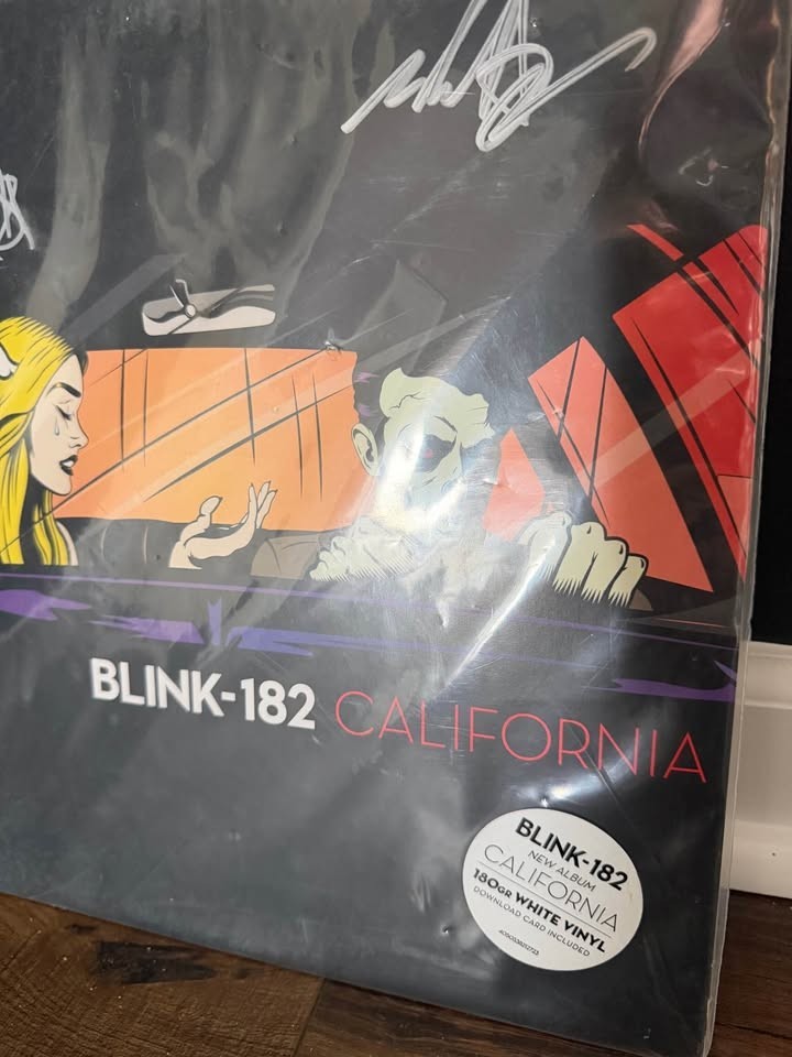 SIGNED Blink-182 California Album Vinyl - BRAND NEW