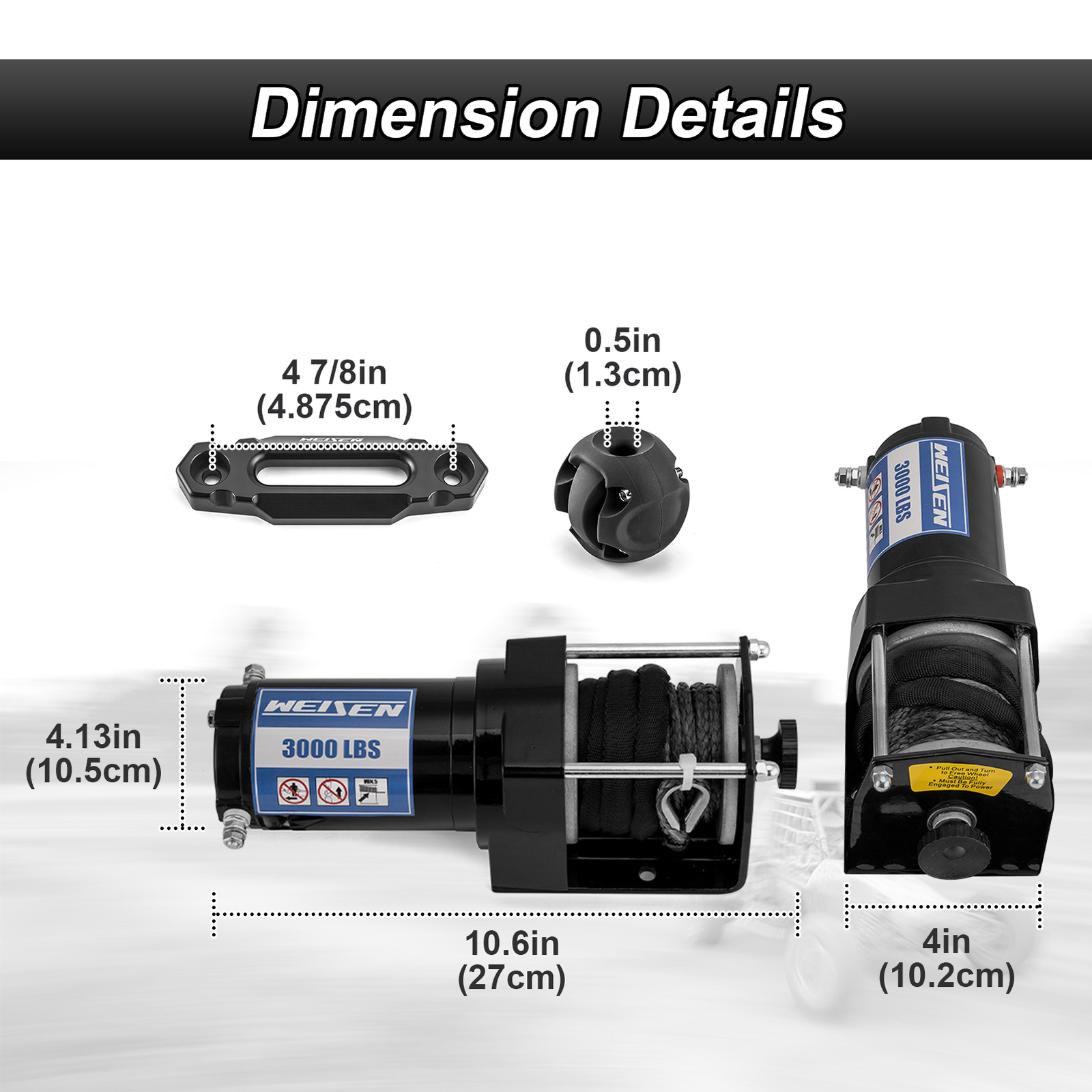 For Honda Rancher TRX350 / TRX400 3000LBS Winch and Mount Plate Kit 2000-2007