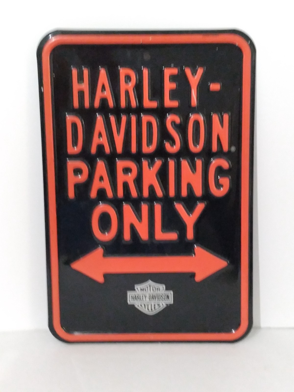 Harley-Davidson Parking Only Sign By Ande Rooney Metal Tin 2.15lbs 11.5" X 18"