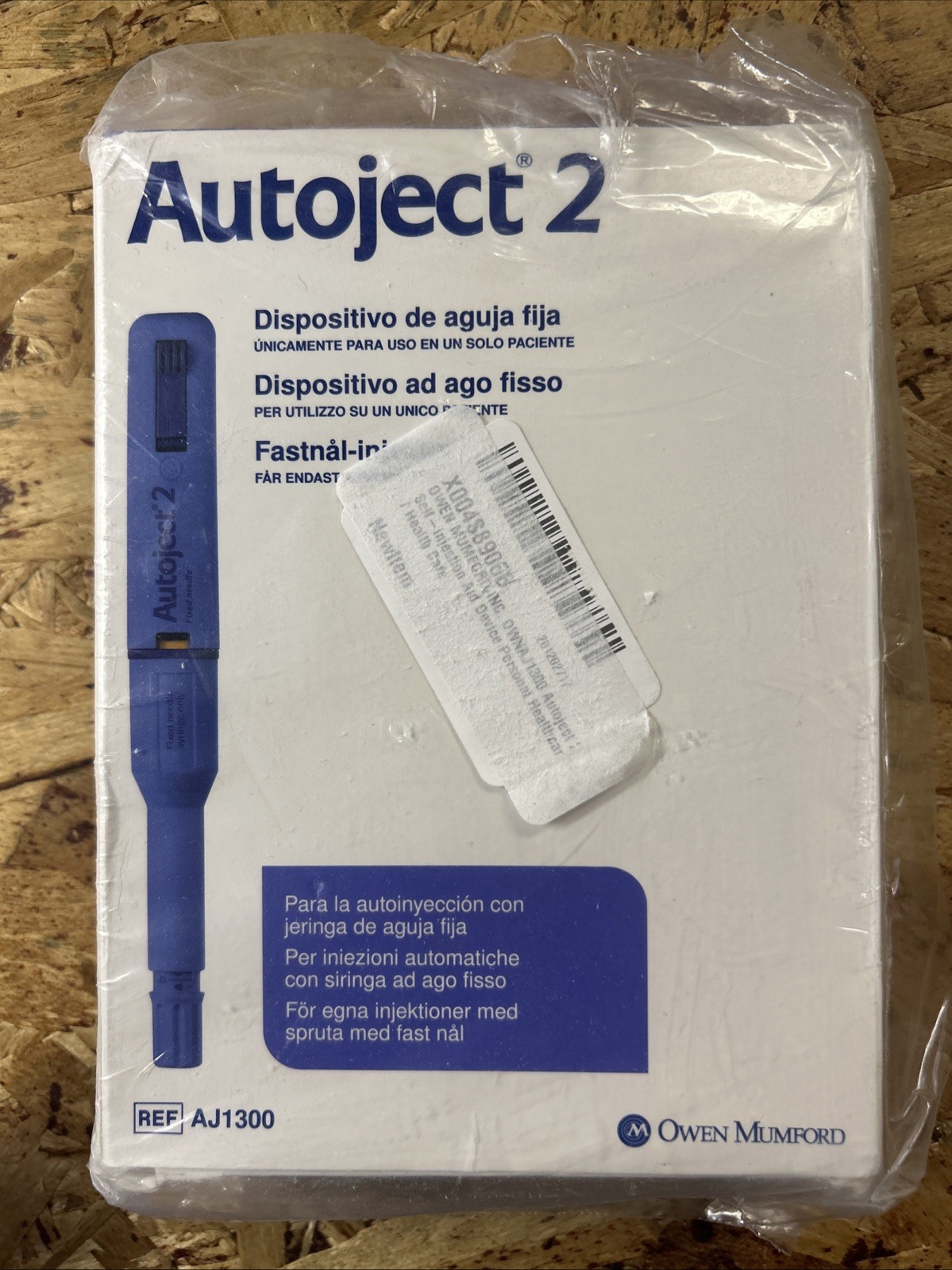 Owen Mumford Autoject 2 Fixed Needle Device AJ1300 For Self-Injection