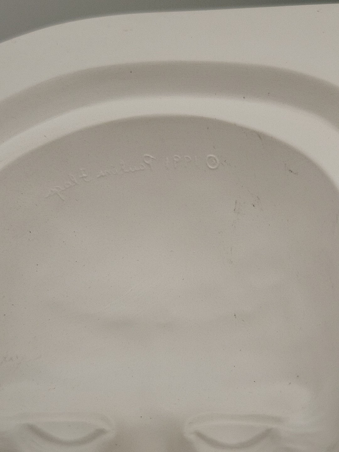 Vtg Pauline's Originals Ceramic Slip Mold Two Man Face Masks Cabachon Open Pour