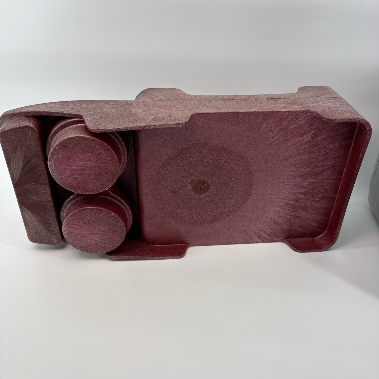 Vintage Gott Tote 6 Cooler Console Arm Rest With Cup Holder, Red, Read DS!