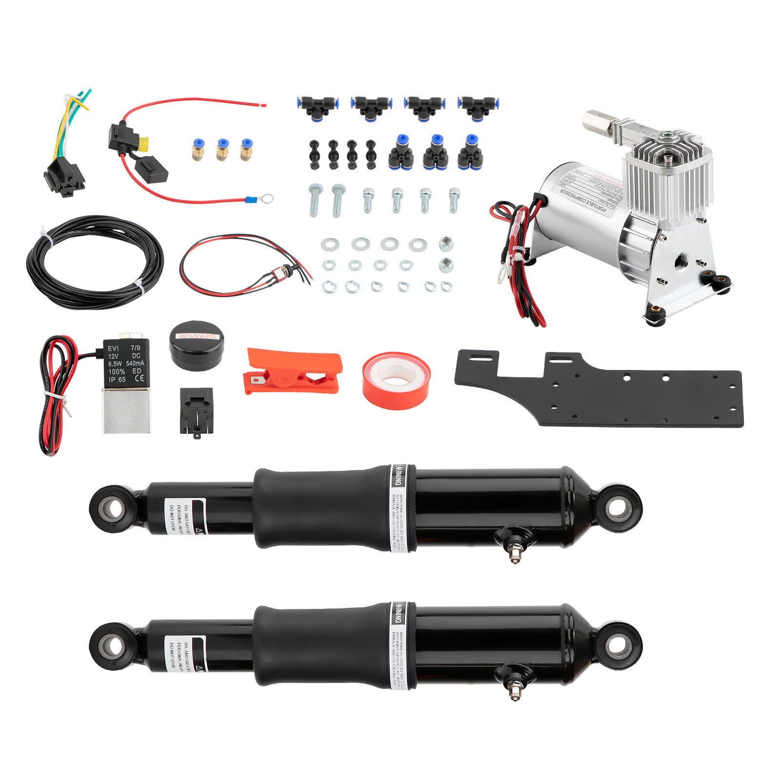 Smooth Air Suspension Rear Ride Kit For Harley Touring Road King Street Glide
