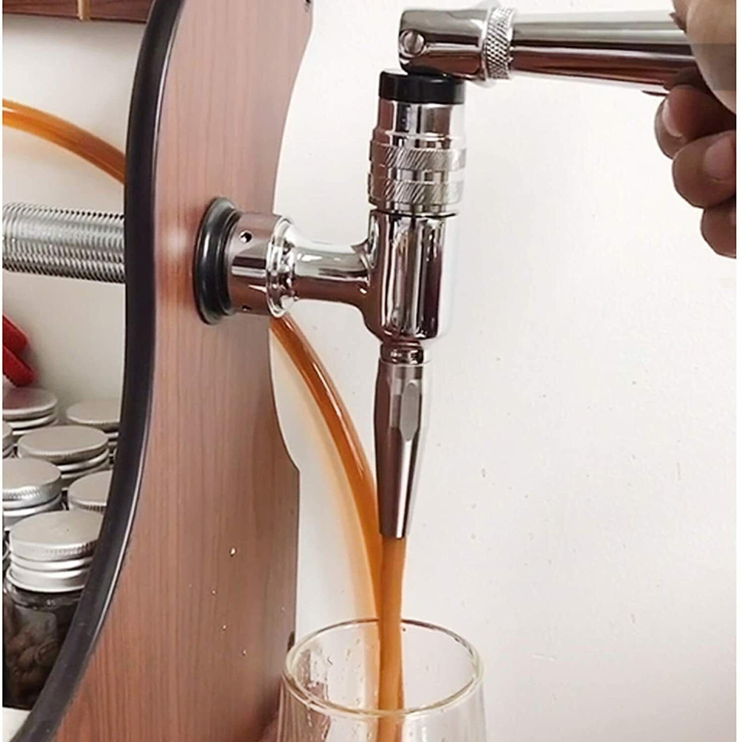 Nitro & Stout Beer Faucet Stainless Steel Homebrew Beer Stout Tap for Kegging