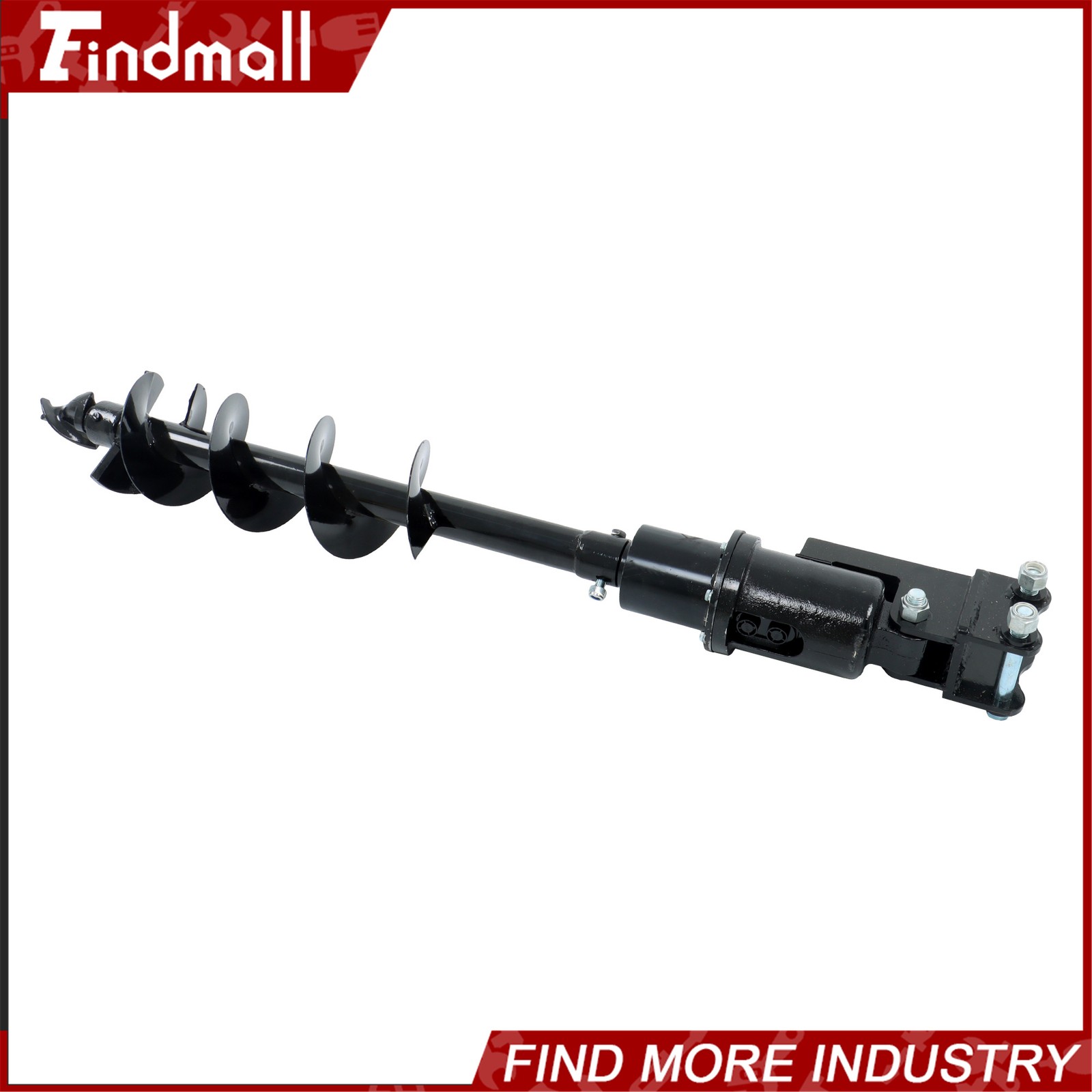 Findmall 200mm Auger Drill with Hoses for 1-1.5 Ton Mini Excavator