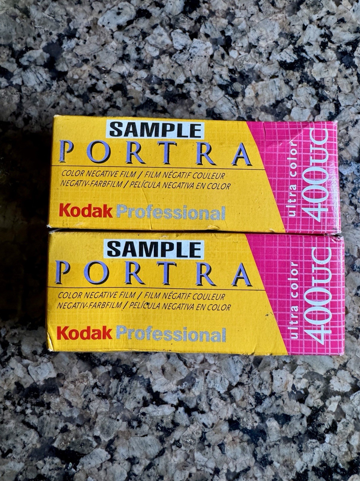 NIB Lot of 2 Kodak PORTRA 400UC Ultra Color 120 ISO 400 - Exp. 10/2004 SAMPLE