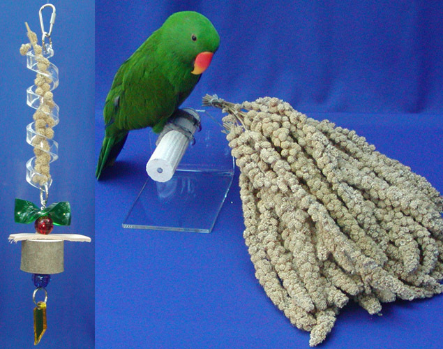 Millet Spray 25 lbs. for Parrots birds 100% Organic Cert'd Plump & Fresh Treat