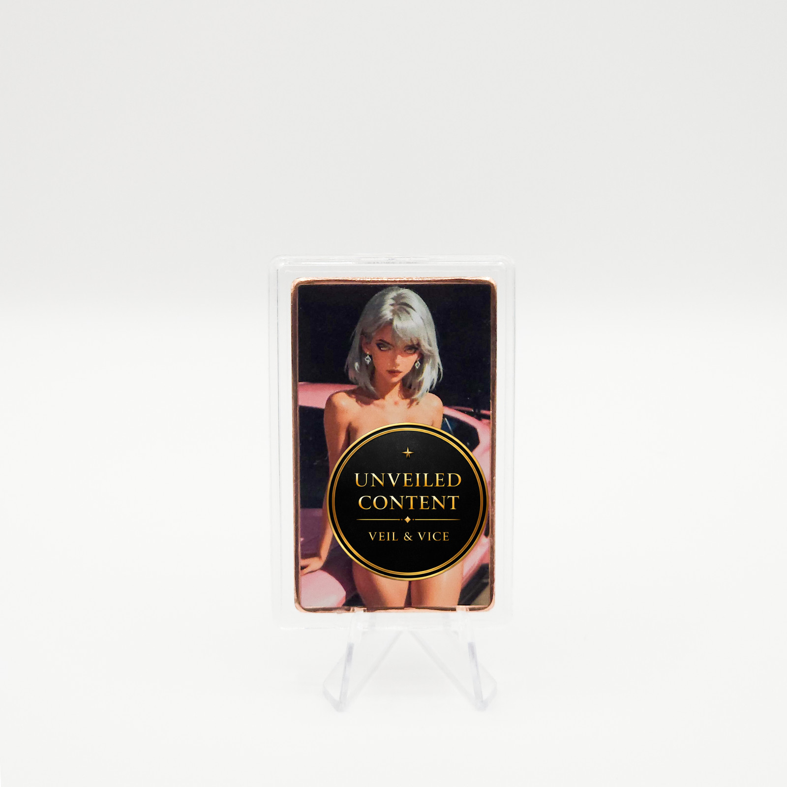 Ivory Vixen Pin Up Copper Art Bar 1 oz .999 After Hours Bullion Card Limited 50