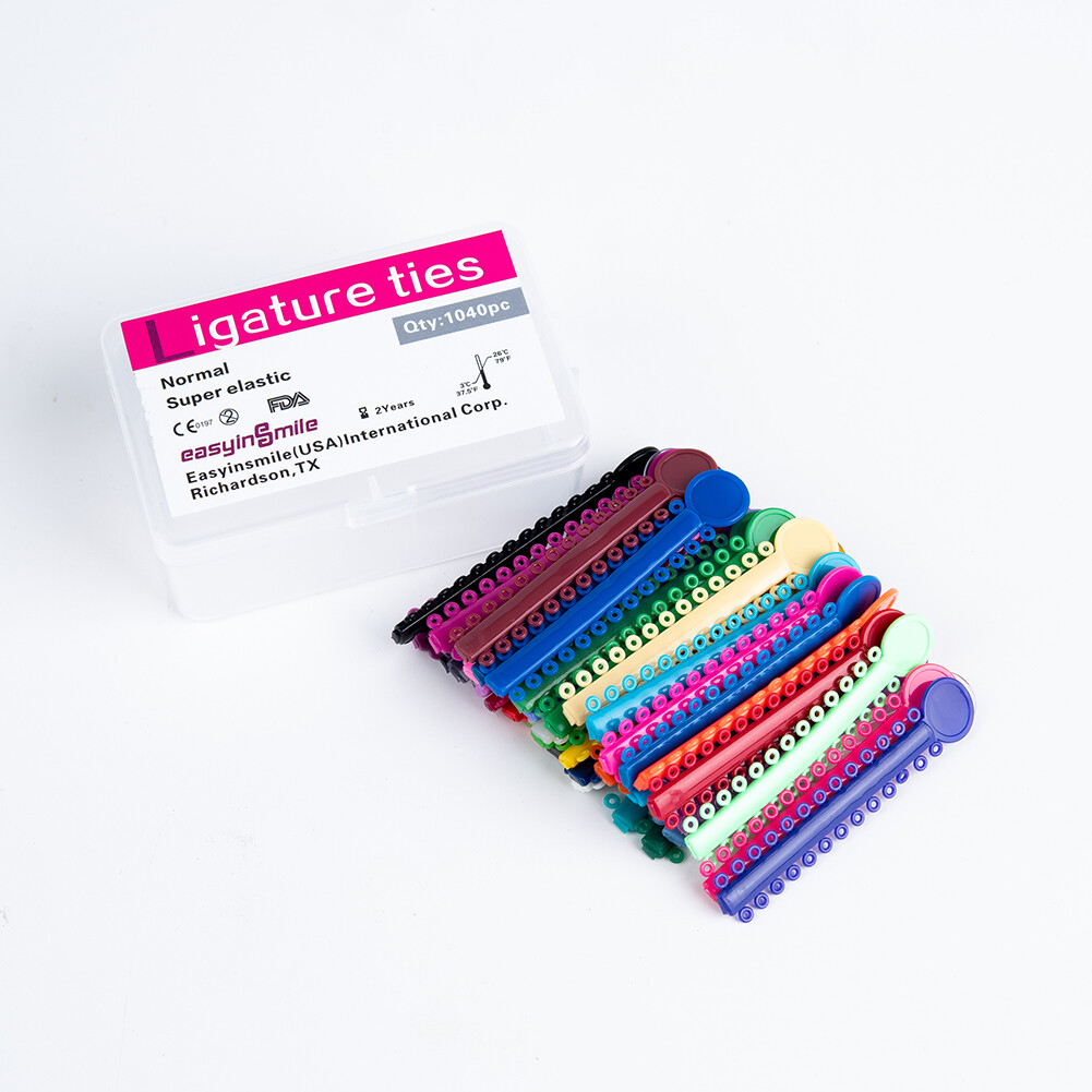 1040x Orthodontic Ligature Tie Elastic Rubber Band Ligas Ortodoncia Dental Brace