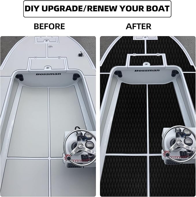 94''x35" EVA Foam Boat Decking Sheet Mat Teak Marine Yacht Flooring Paddle Pad