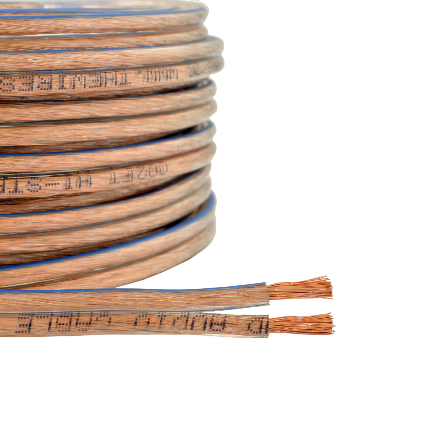 Car Home Audio Speaker Wire Transparent Clear Cable 12AWG 100ft 12/2 Gauge