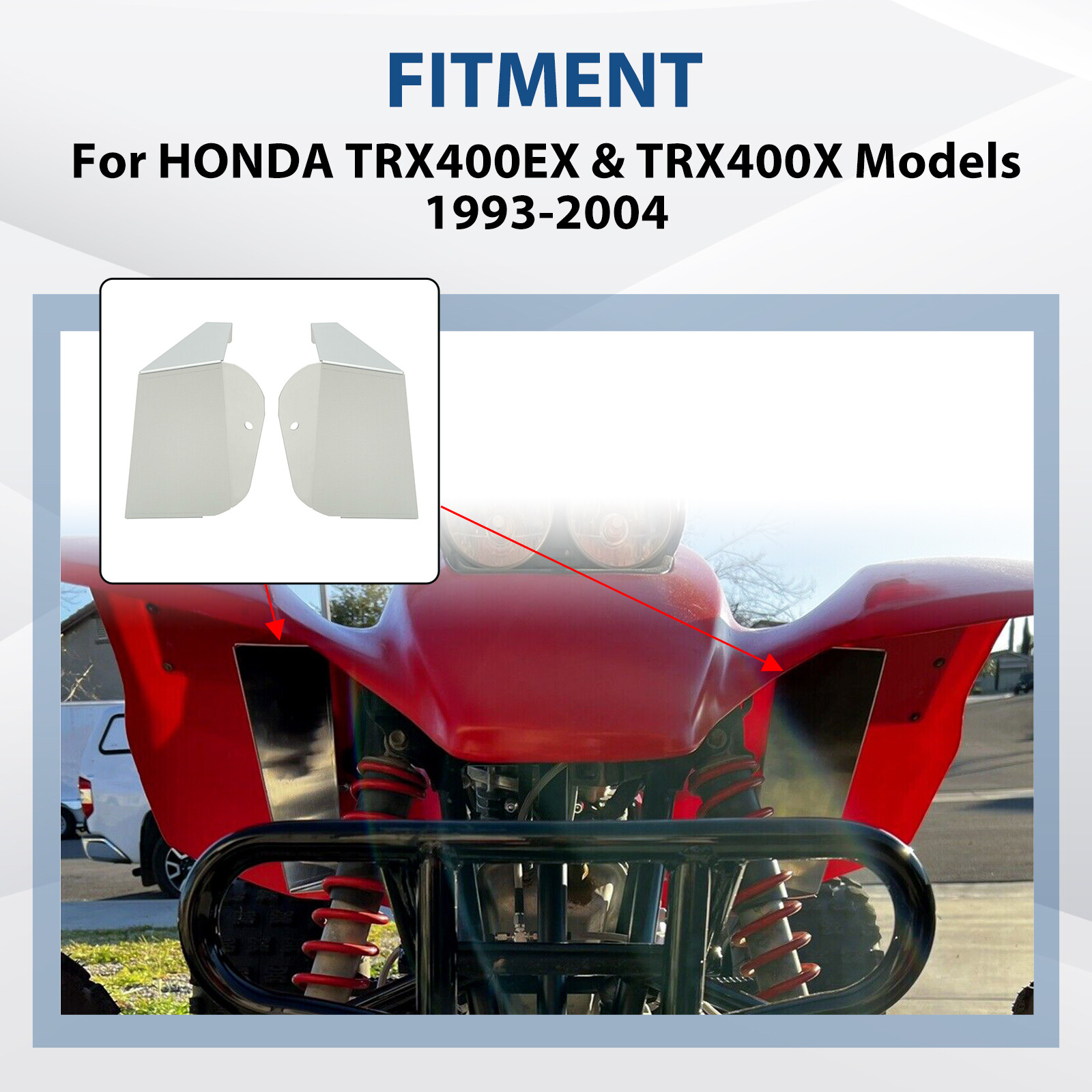 Air Engine Cooler Shrouds Scoop For Honda TRX400EX TRX 400EX TRX 400X 93-04 1999