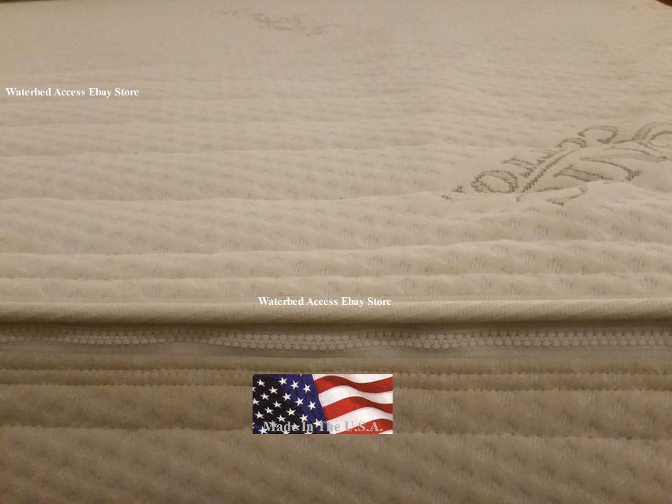Organic Bamboo Zipper Cover For a Queen Size Softside Waterbed Mattress