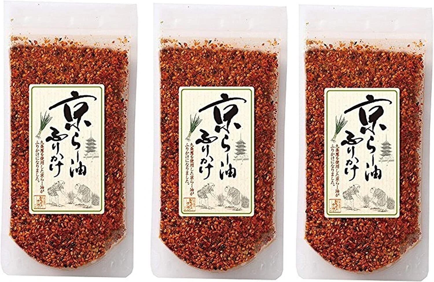 [US Seller] FURIKAKE KYOTO RA-YU SPRINKLE SEASONING CHILLI OIL 80g x 3 bags