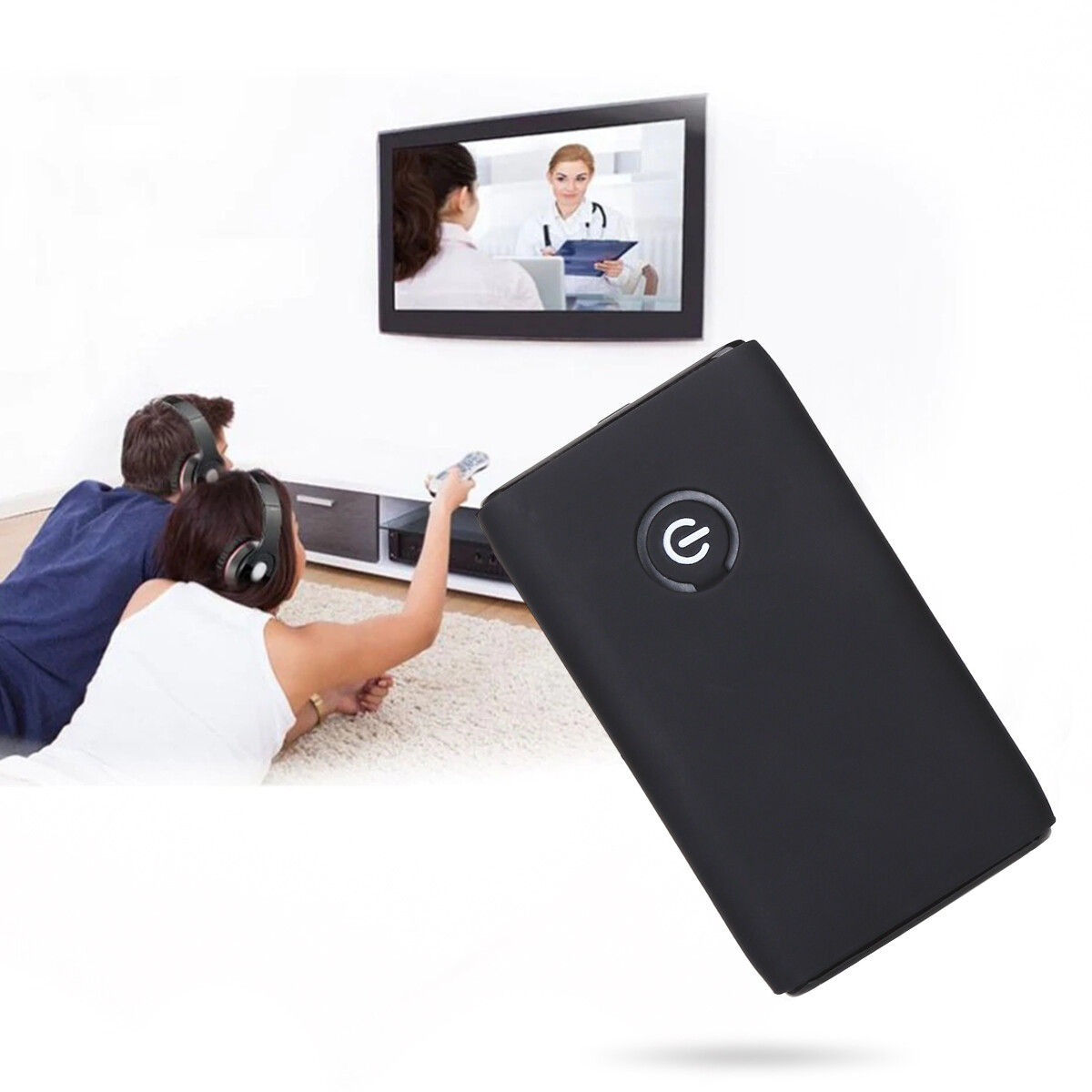 2-in-1 Bluetooth 5.0 Wireless Audio Aux 3.5mm Adapter Transmitter and Receiver