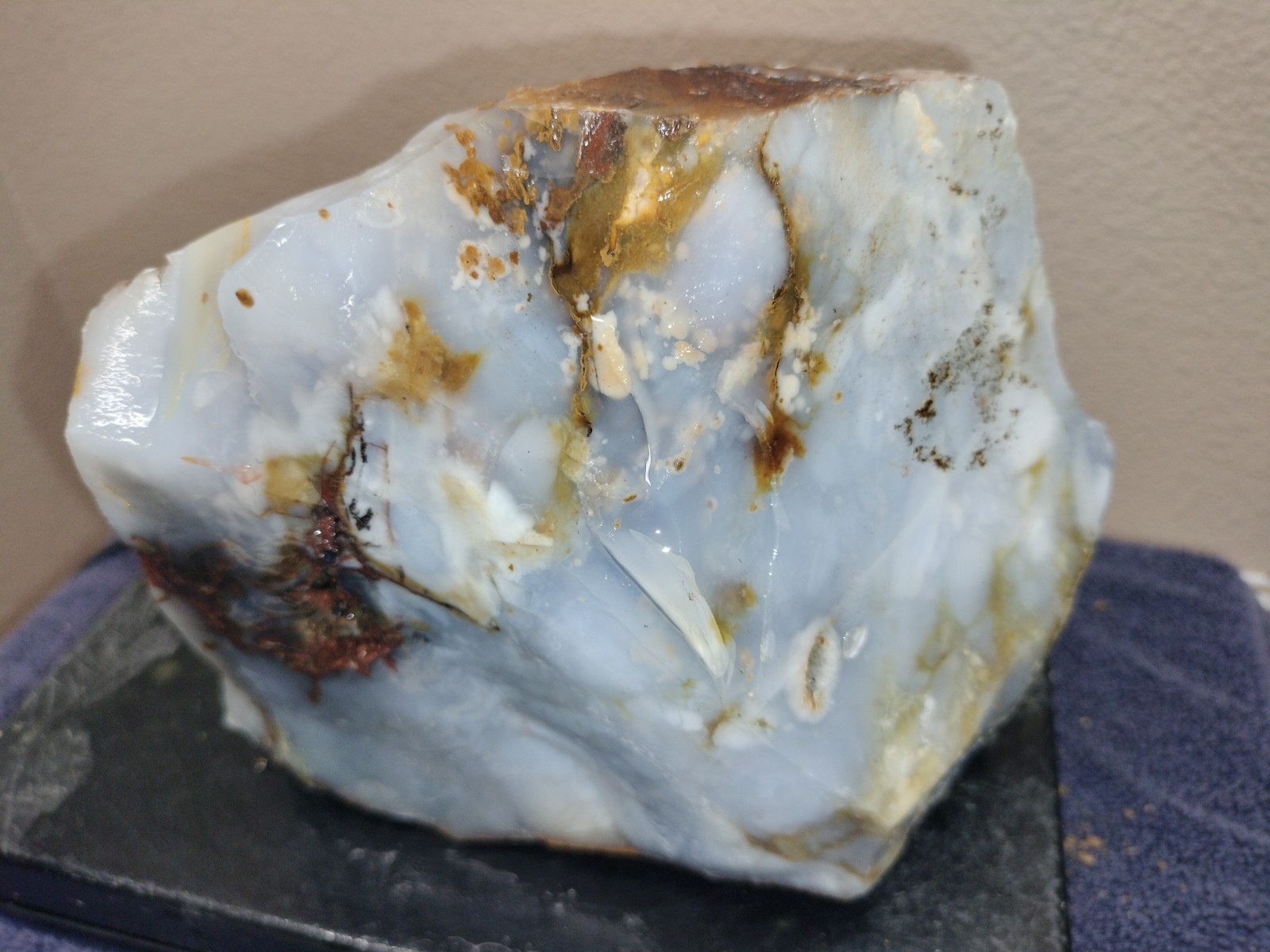 11.7LB UV Polka Dot Agate Rough From Ashwood, OR USA Cabochon/Slab Stock #25