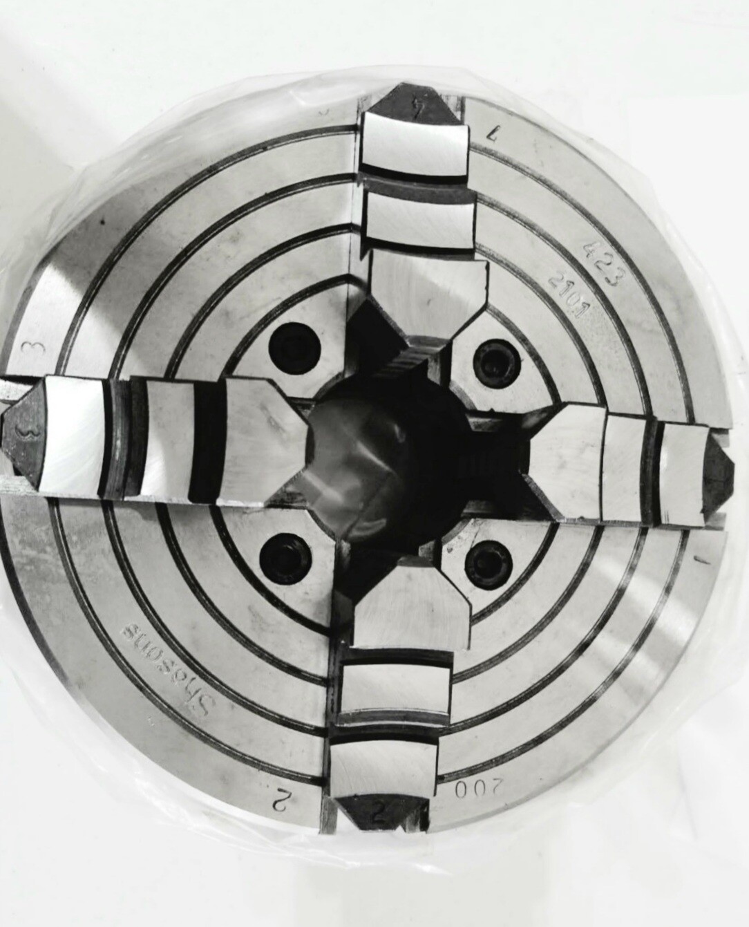 Turner 10"/250mm Precision Quality Independent 4 Jaw Lathe Chuck w/Chuck Key