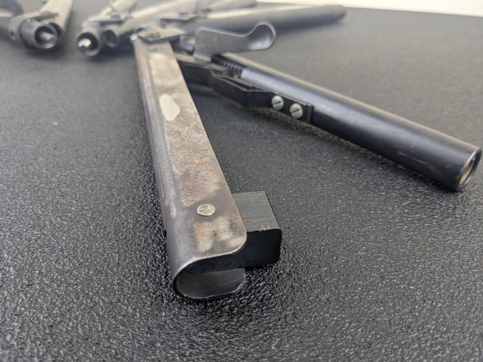 #bl614 Huntington Beach 4pc HBM 122 Rivet Gun Hand Riveter Pulling Aircraft Tool