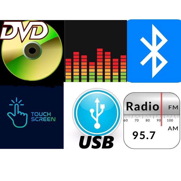 DV271BT CD/DVD Bluetooth AM/FM Radio Car Stereo For 1995-2002 C/K Pickup 1500