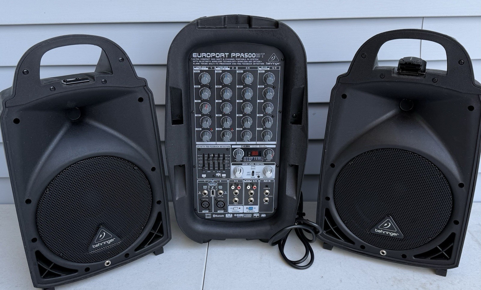 Behringer Europort PPA500BT 500-Watt 6-Channel Portable PA System w/ Bluetooth