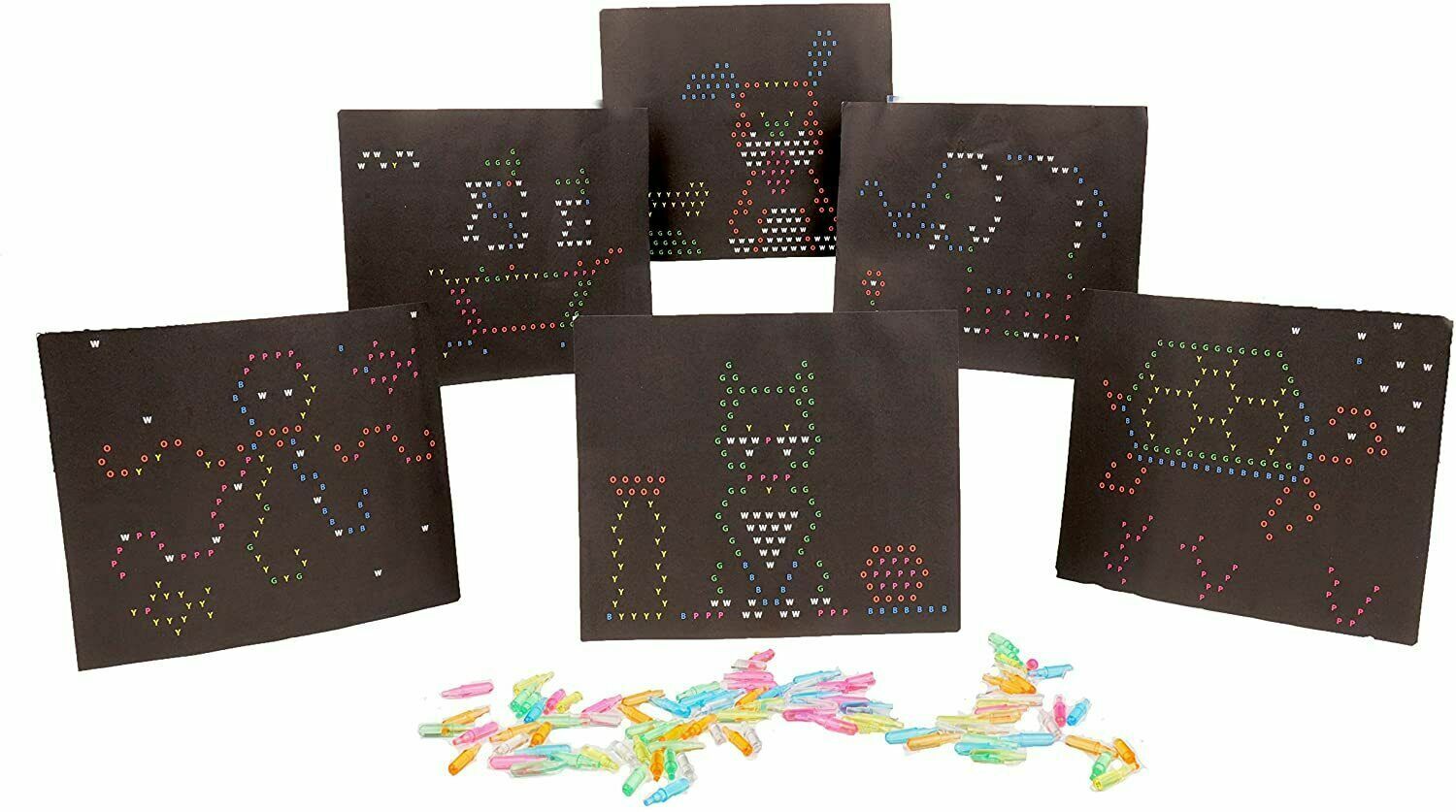 Lite-Brite Peg/Paper Refill-100 Pegs,8 Templates (fit Light Bright Magic Screen)