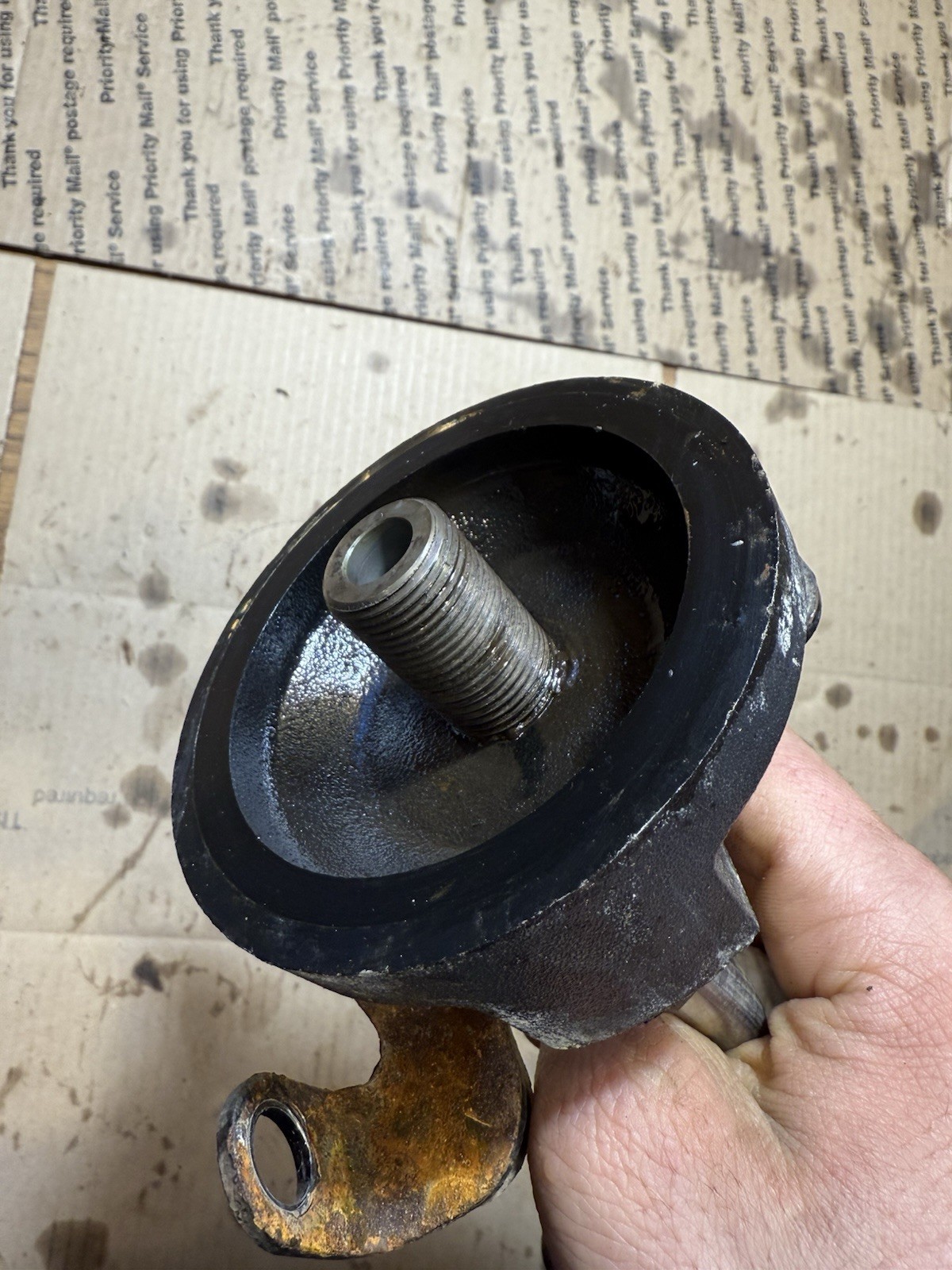 Mercruiser V6 4.3 engine oil filter remote system