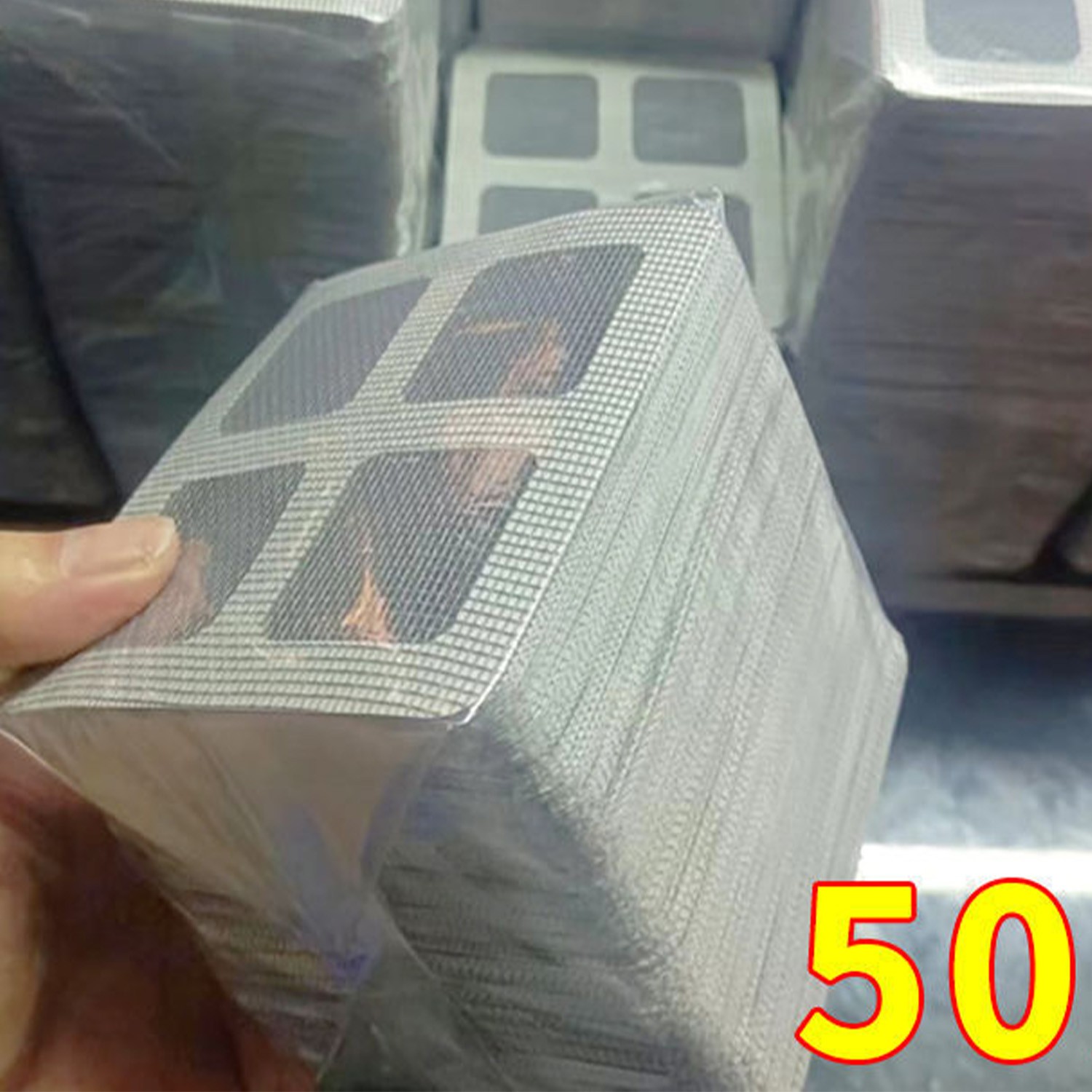 50 Pcs Disposable Shower Drain Hair Catcher Mesh Sticker Strainers For Shower