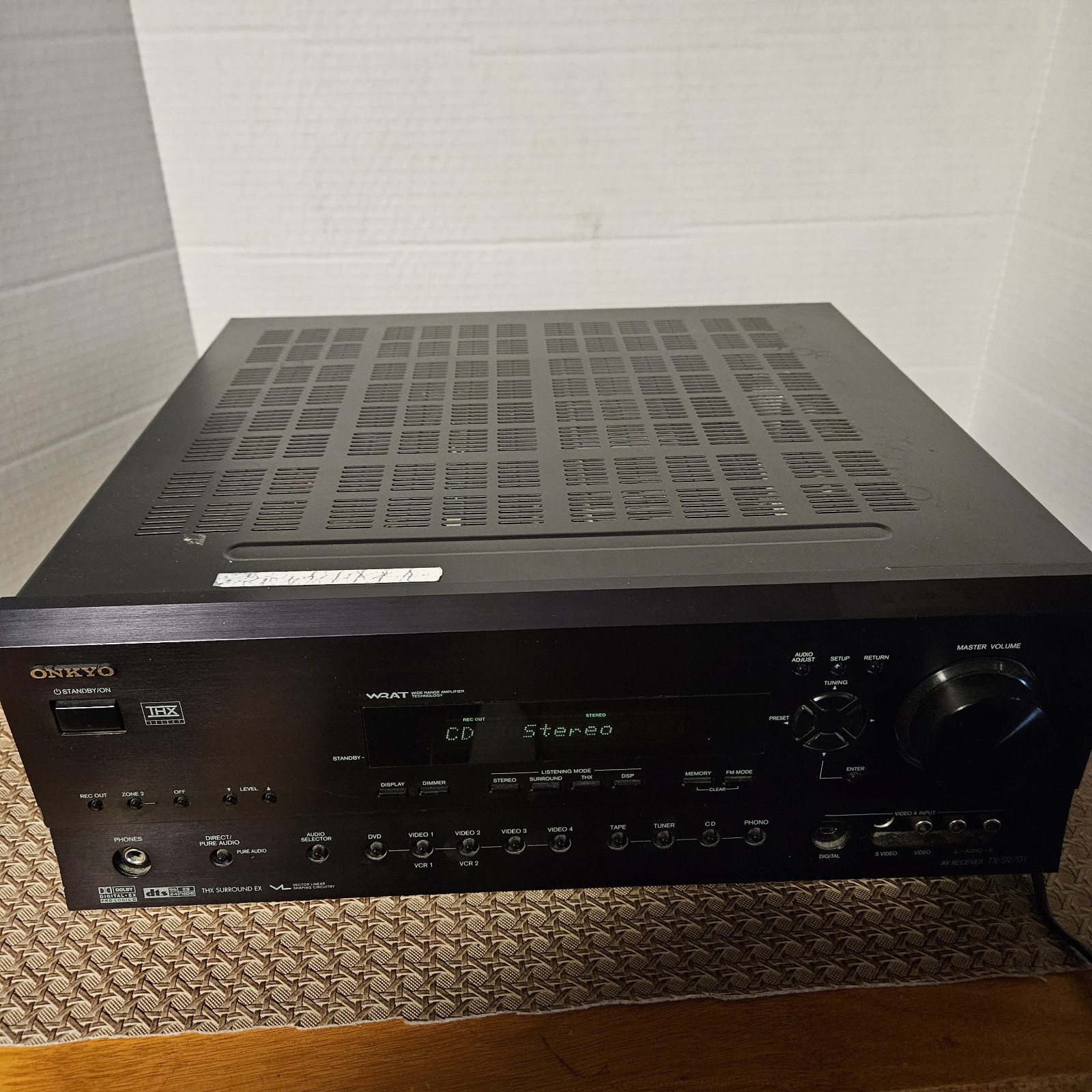 Onkyo TX-SR701 6.1 Channel 600 Watt Home Theater AV Receiver Amplifier TESTED