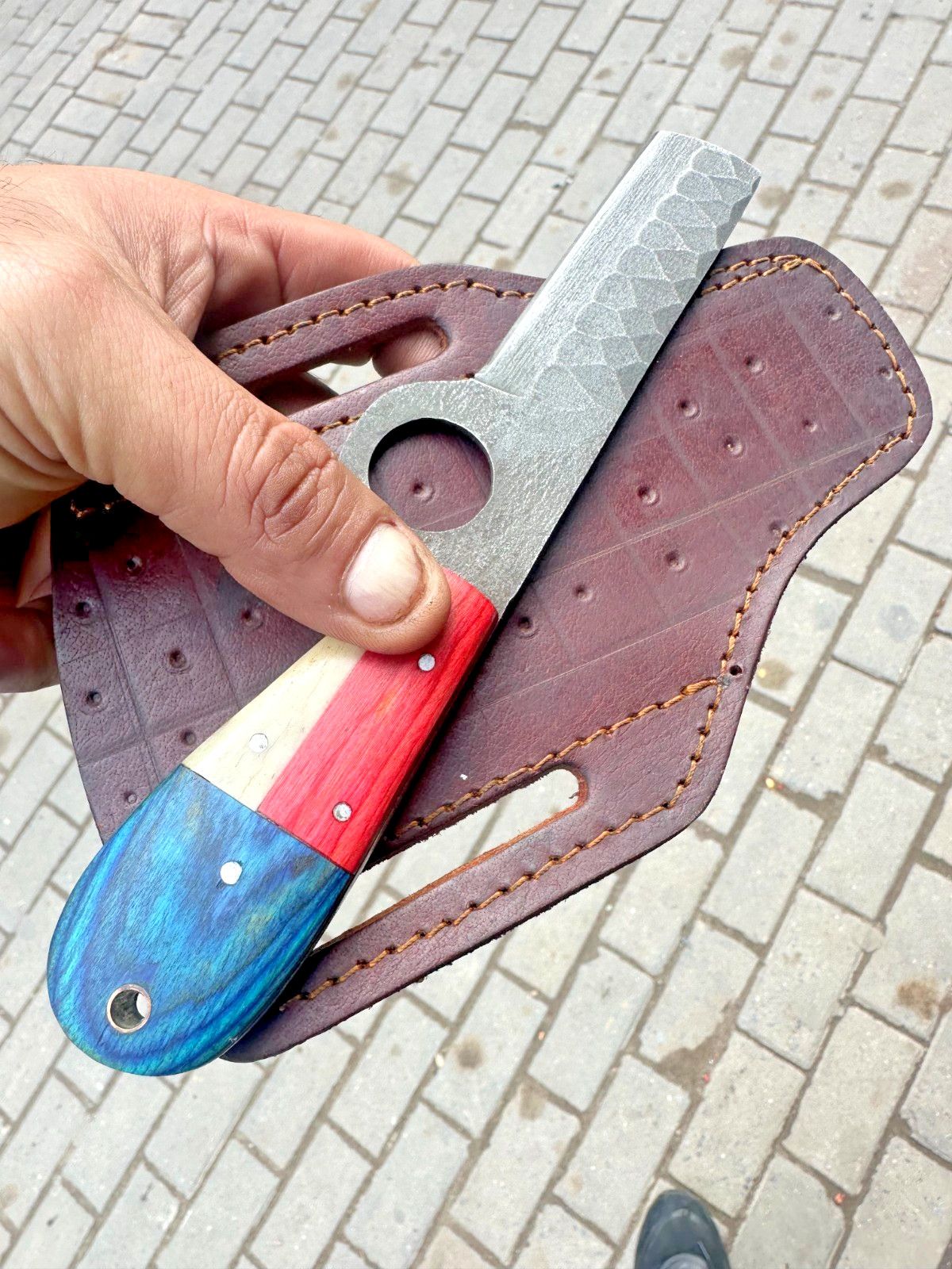 Custom Hand Made Forged High Carbon Steel Blade Bull Cutter Knife UU 44 2435