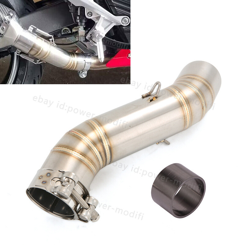 For Honda CBR500R CB500F 2016-2025 Connect 51MM Tips Motorcycle Exhaust Mid Pipe