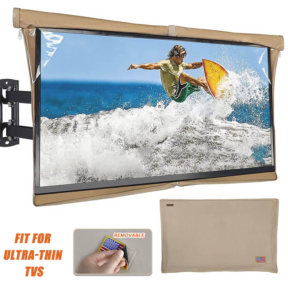 Outdoor TV Cover Fitted Waterproof Weatherproof Television Protector 30-65 inch