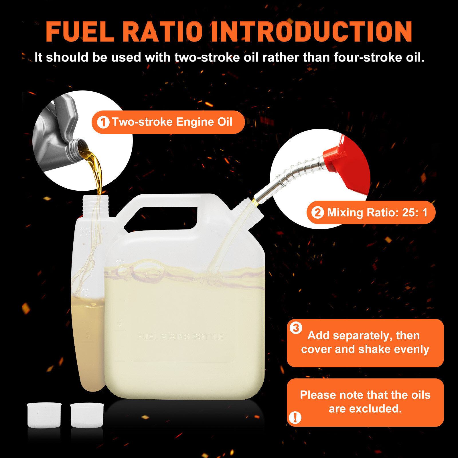 52CC Gas Powered Post Hole Digger Earth Auger with 4 6 8 Inch Bits